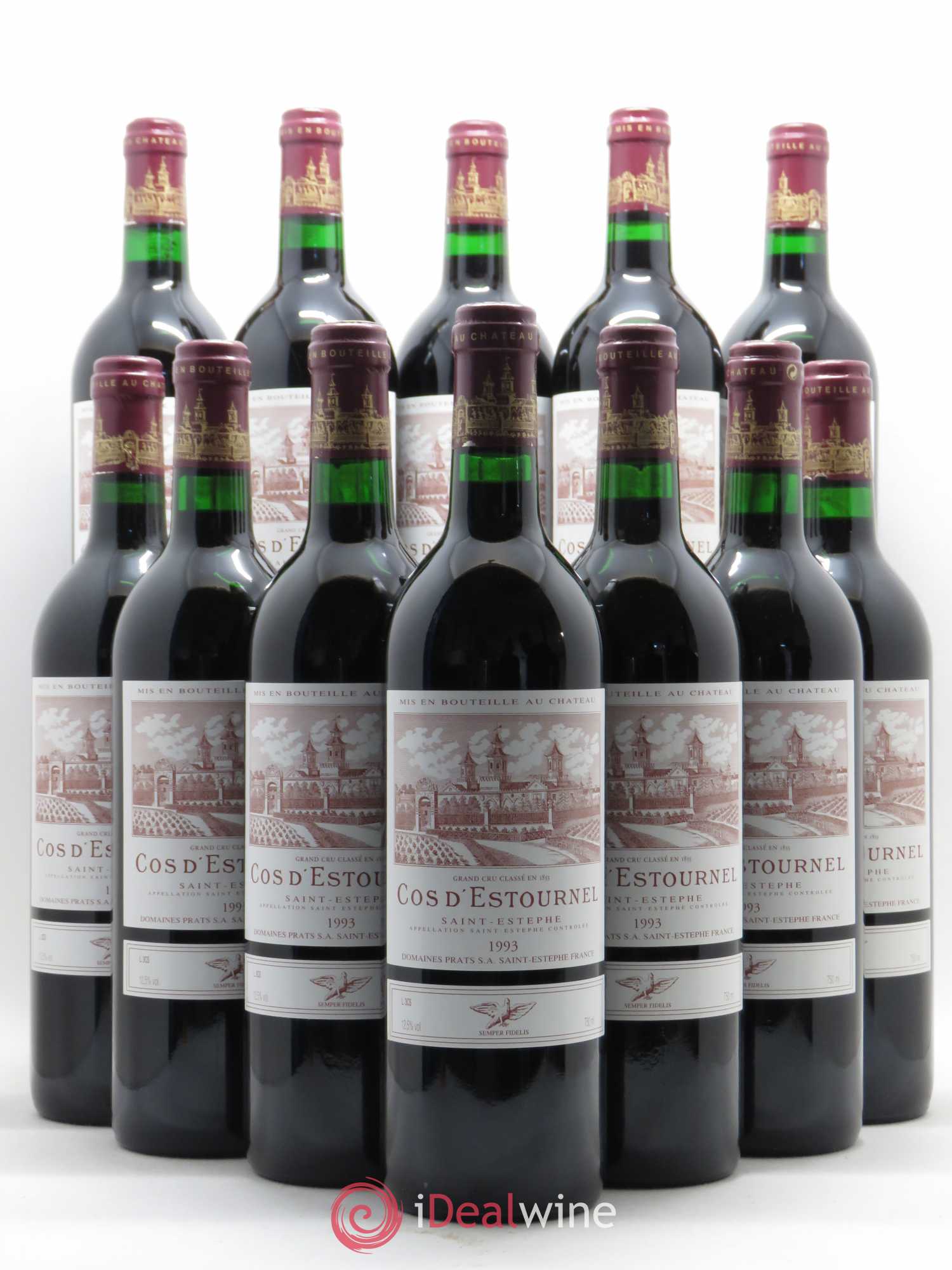 Cos d'Estournel 2ème Grand Cru Classé 1993 - Lot de 12 bouteilles - 0