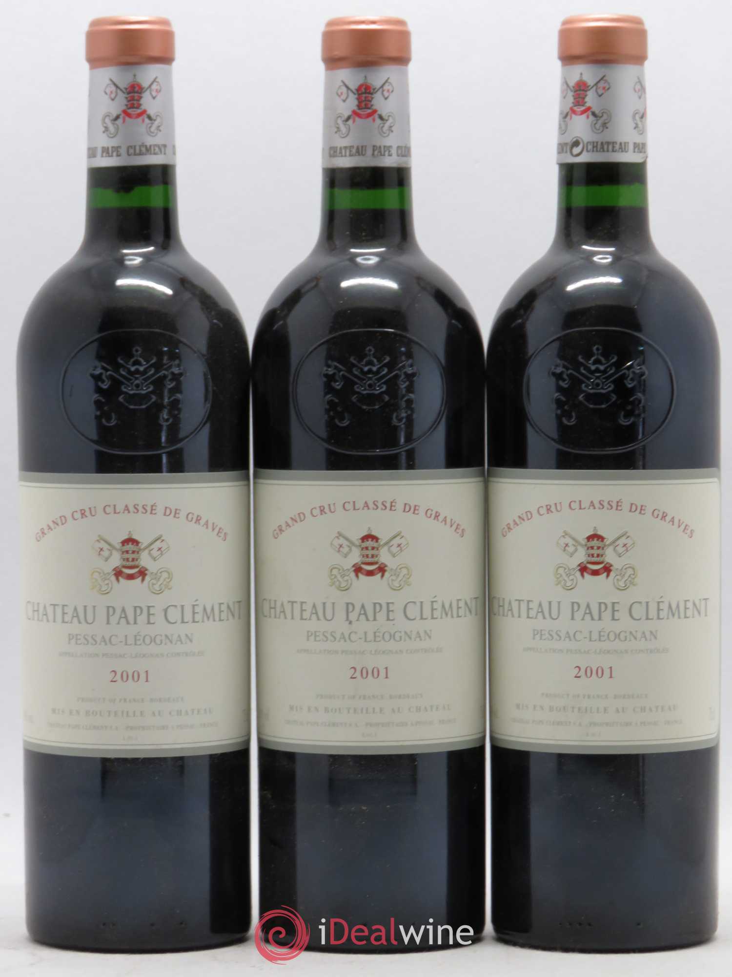 Château Pape Clément Cru Classé de Graves 2001 - Lot de 12 bouteilles - 1