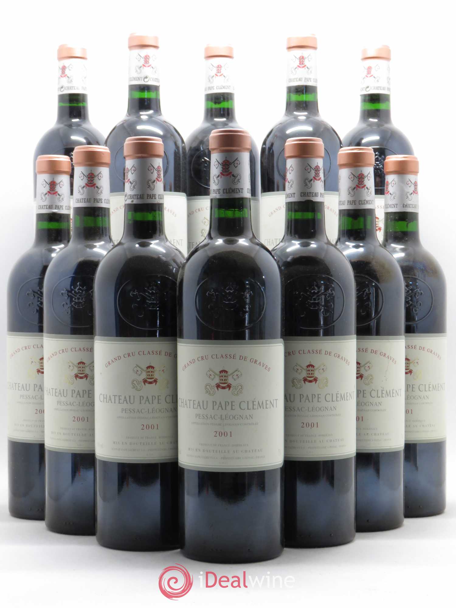 Château Pape Clément Cru Classé de Graves 2001 - Lot de 12 bouteilles - 0