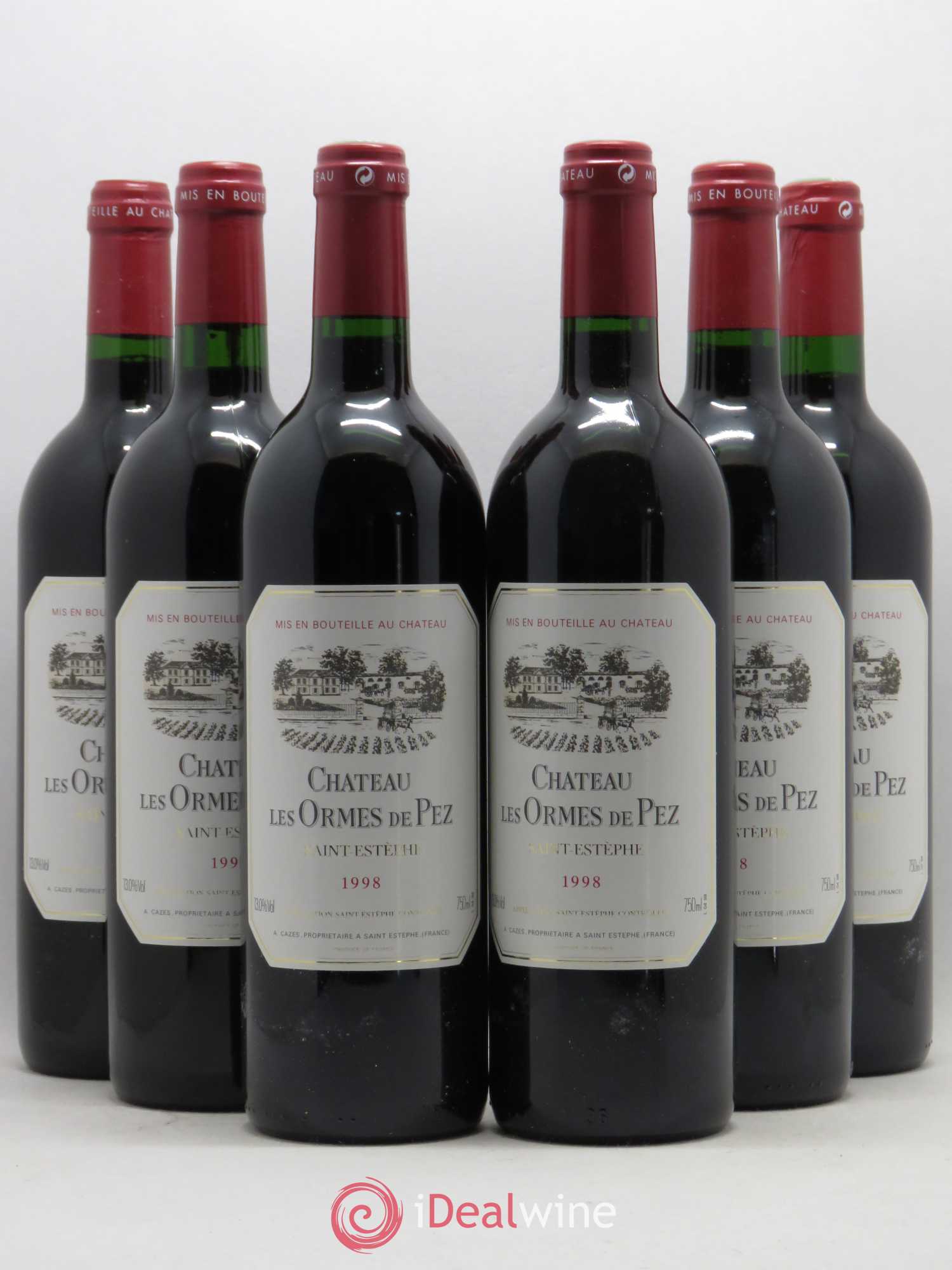 Château les Ormes de Pez 1998 - Lot de 6 bouteilles - 0