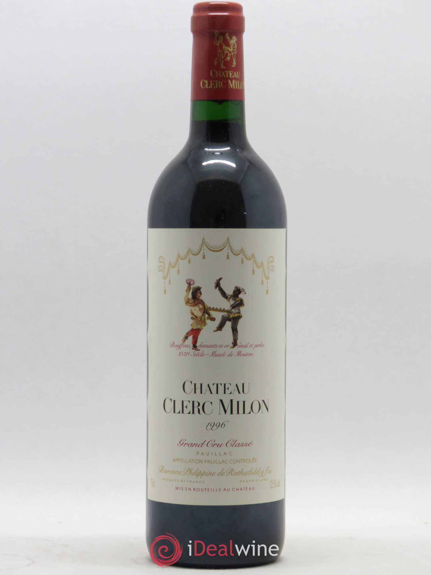 Château Clerc Milon 5ème Grand Cru Classé 1996 - Lot de 1 bouteille - 0