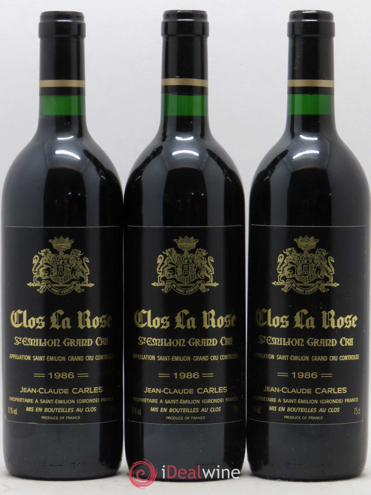 Saint-Émilion Grand Cru Clos la Rose 1986 - Lot de 6 bouteilles - 2