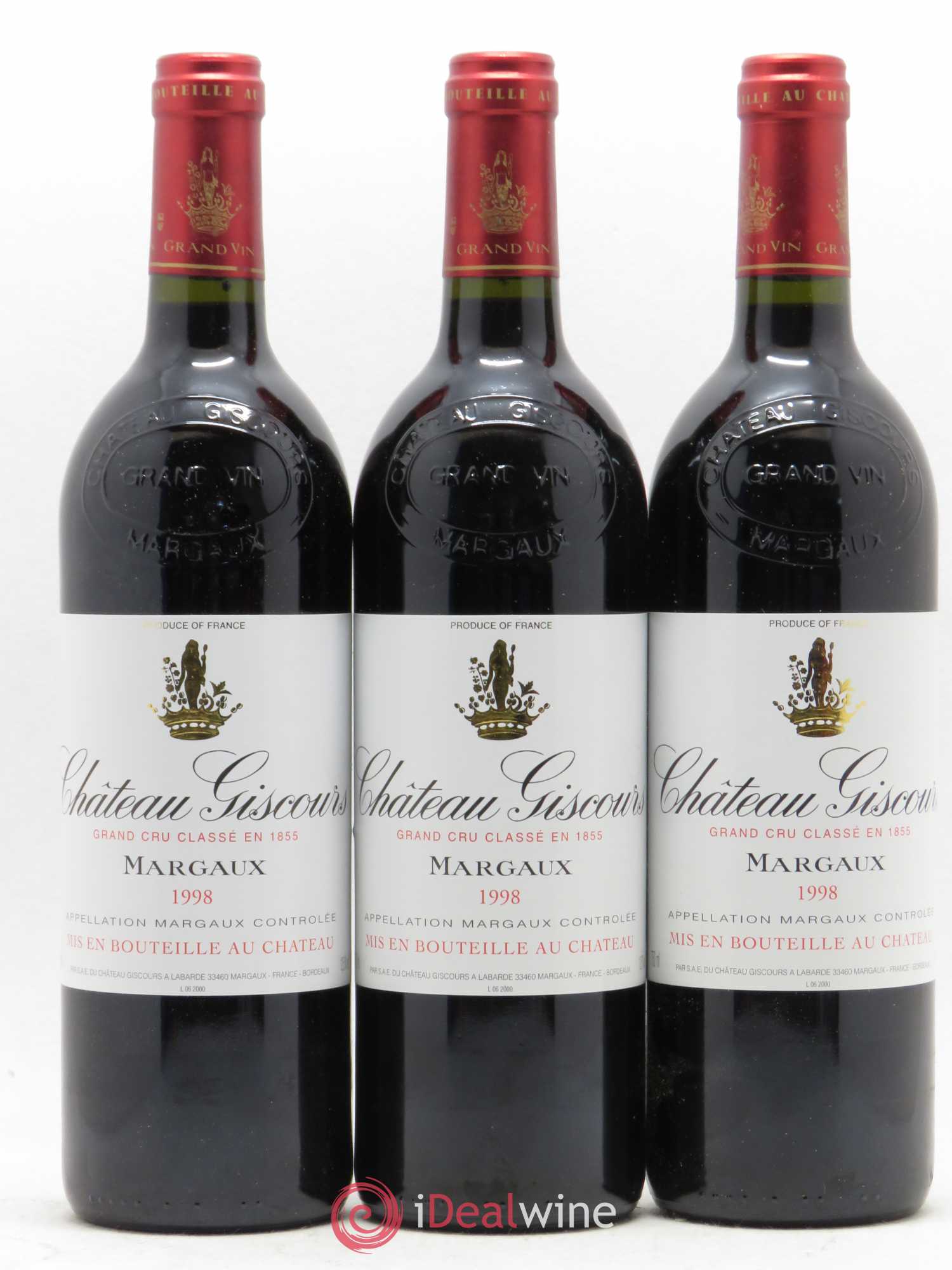 Château Giscours 3ème Grand Cru Classé 1998 - Lot de 6 bouteilles - 2
