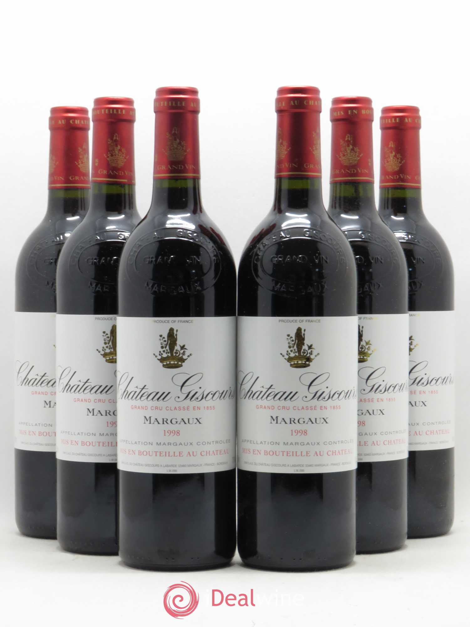 Château Giscours 3ème Grand Cru Classé 1998 - Lot de 6 bouteilles - 0