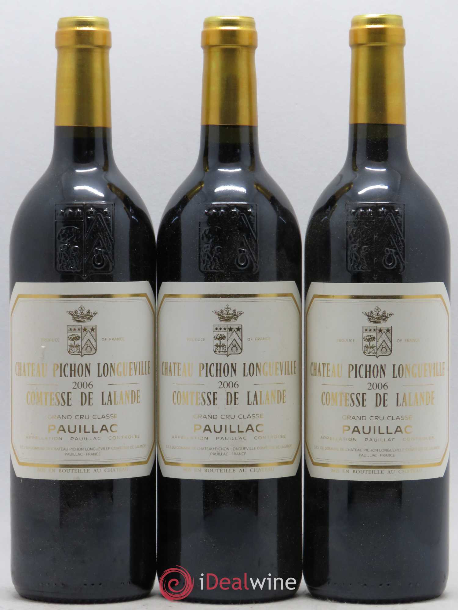 Château Pichon Longueville Comtesse de Lalande 2ème Grand Cru Classé 2006 - Lot de 3 bouteilles - 0