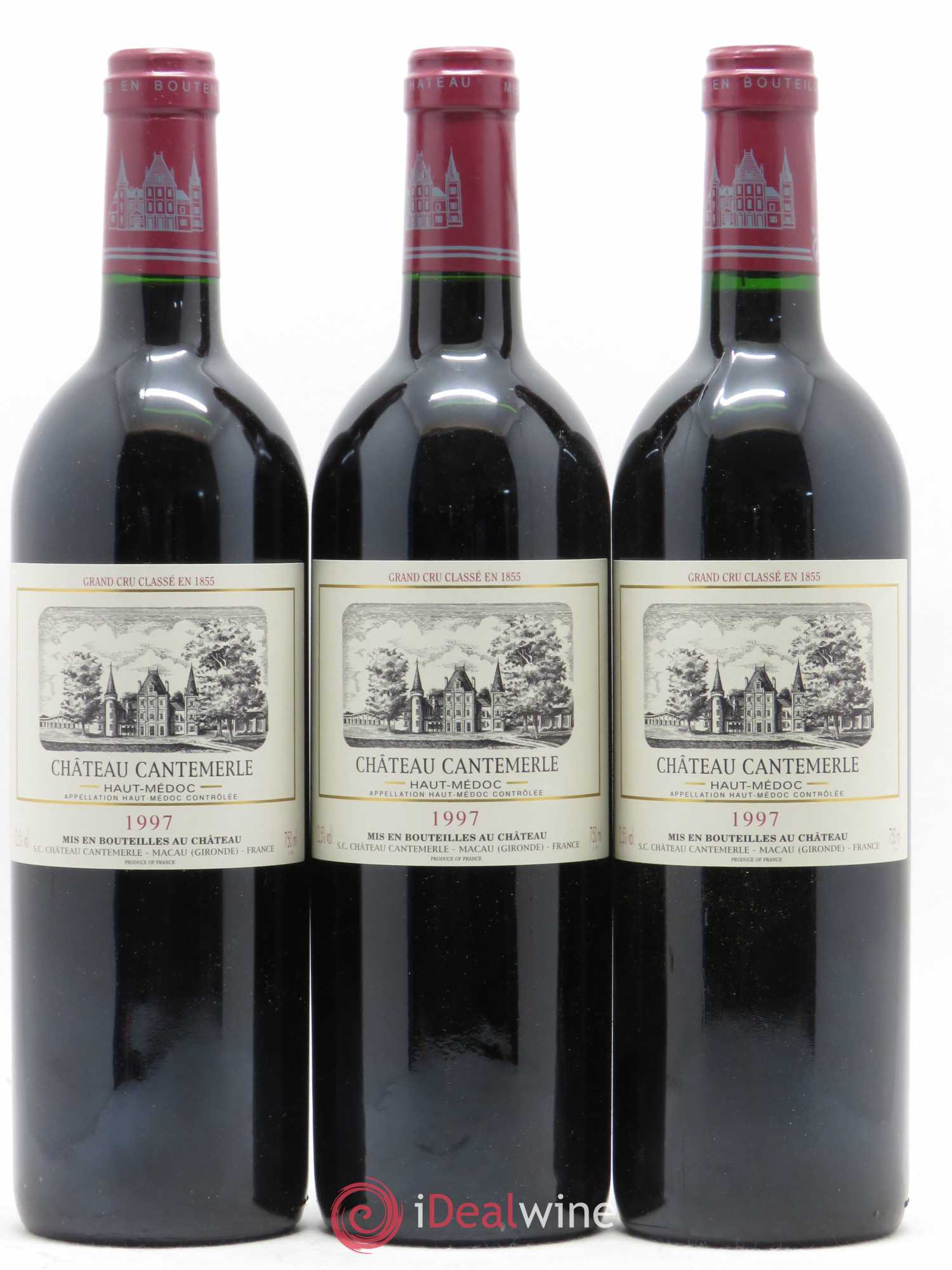 Château Cantemerle 5ème Grand Cru Classé 1997 - Lot de 6 bouteilles - 1
