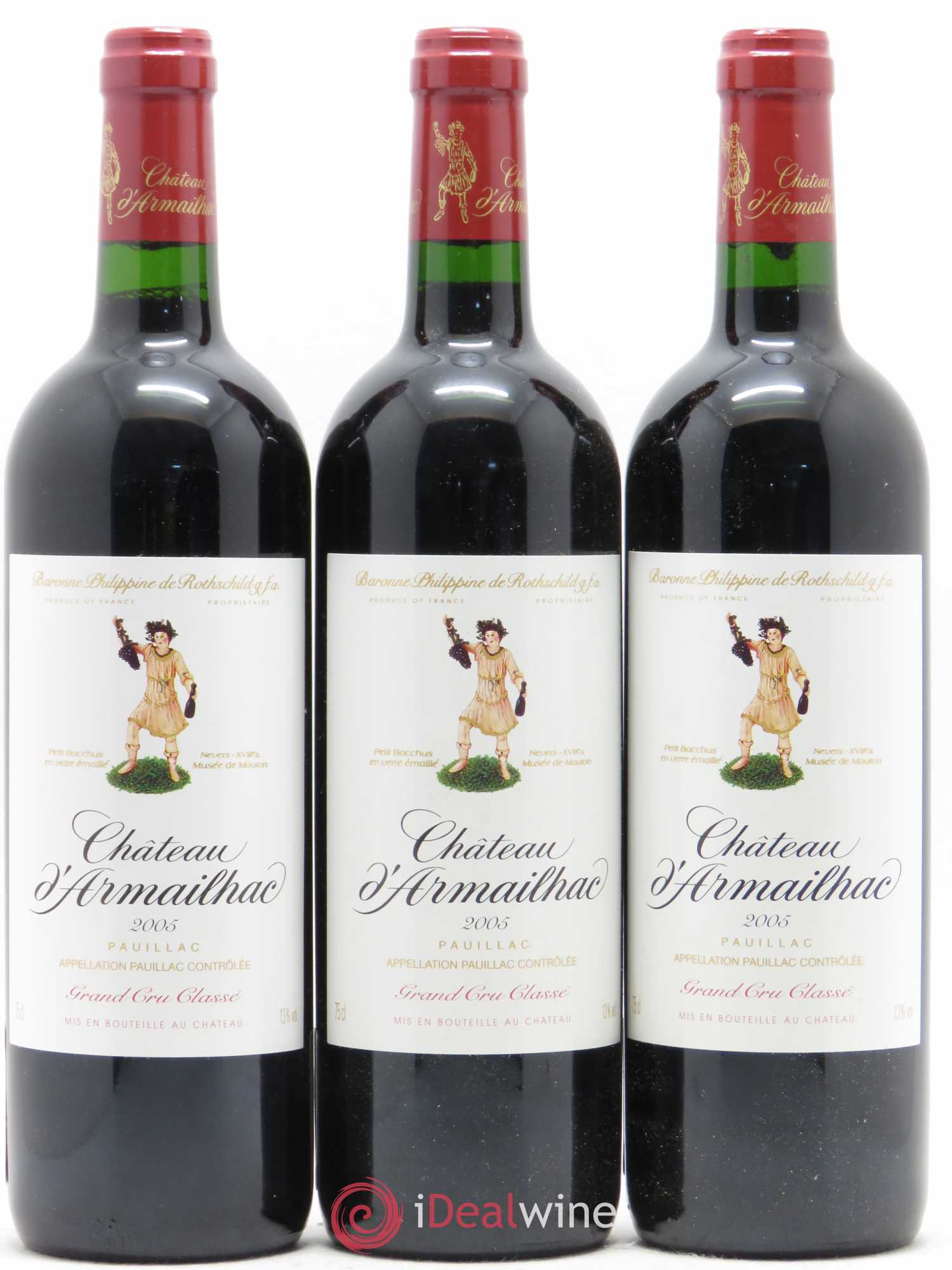 Château d' Armailhac - Mouton Baron(ne) Philippe 5ème Grand Cru Classé 2005 - Lot de 6 bouteilles - 2