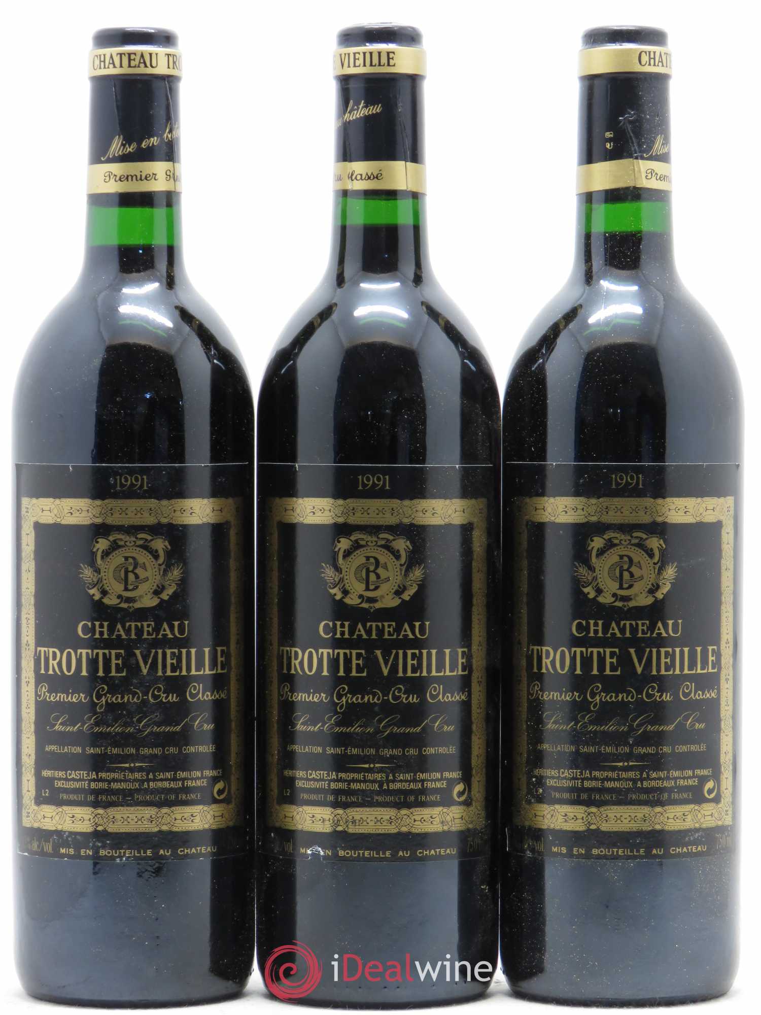 Château Trotte Vieille 1er Grand Cru Classé B 1991 - Lotto di 6 bottiglie - 2