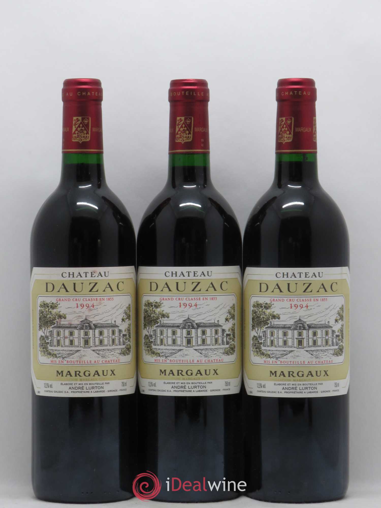 Château Dauzac 5ème Grand Cru Classé 1994 - Lot de 3 bouteilles - 0