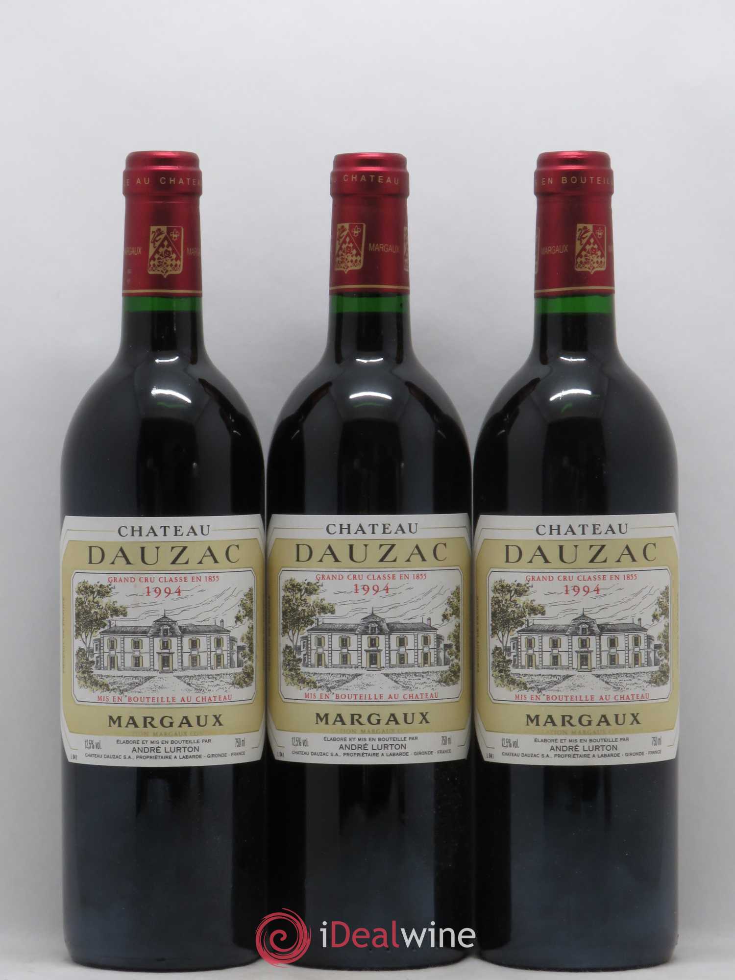 Château Dauzac 5ème Grand Cru Classé 1994 - Lot de 3 bouteilles - 0