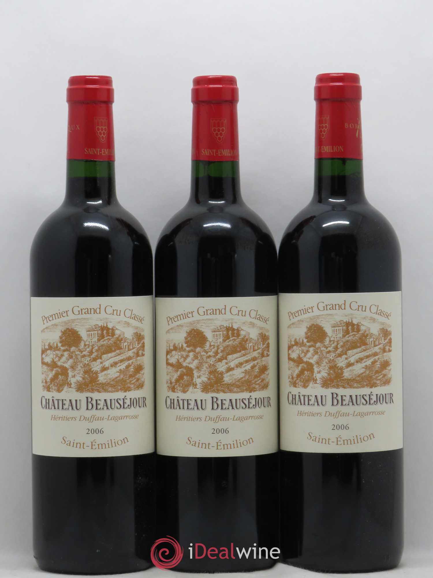 Château Beauséjour (Duffau-Lagarrosse) 1er Grand Cru Classé B 2006 - Lot de 6 bouteilles - 1