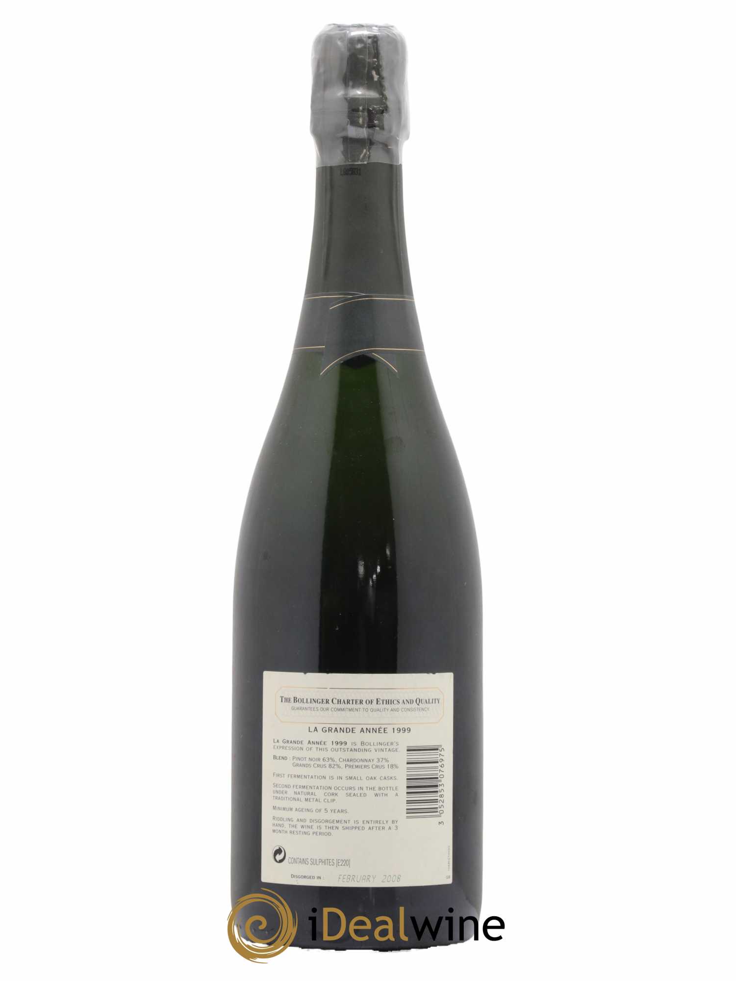 La Grande Année Brut Bollinger Brut 1999 - Lot de 1 bouteille - 1