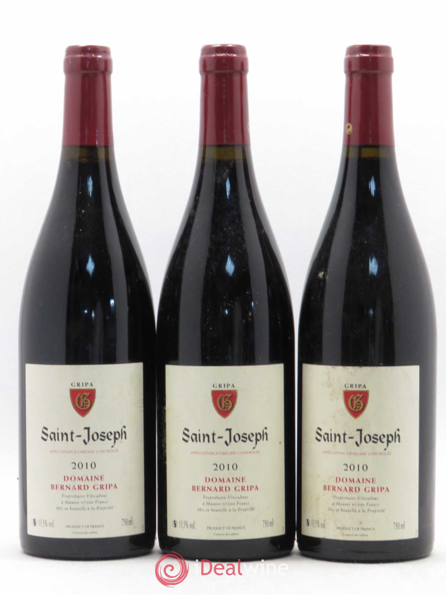 Saint-Joseph Bernard Gripa (Domaine) 2010 - Lot de 6 bouteilles - 1