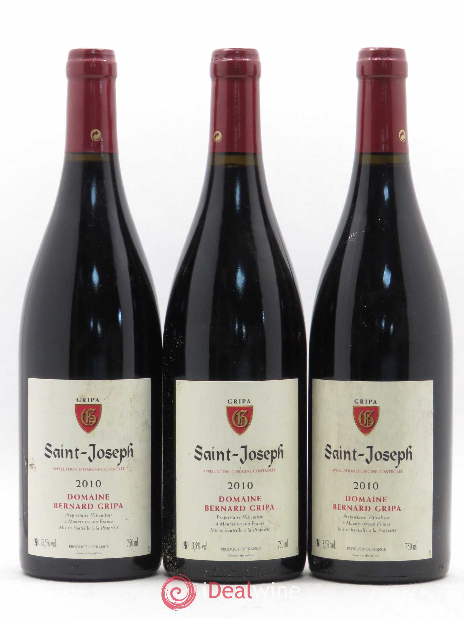 Saint-Joseph Bernard Gripa (Domaine) 2010 - Lot de 6 bouteilles - 2