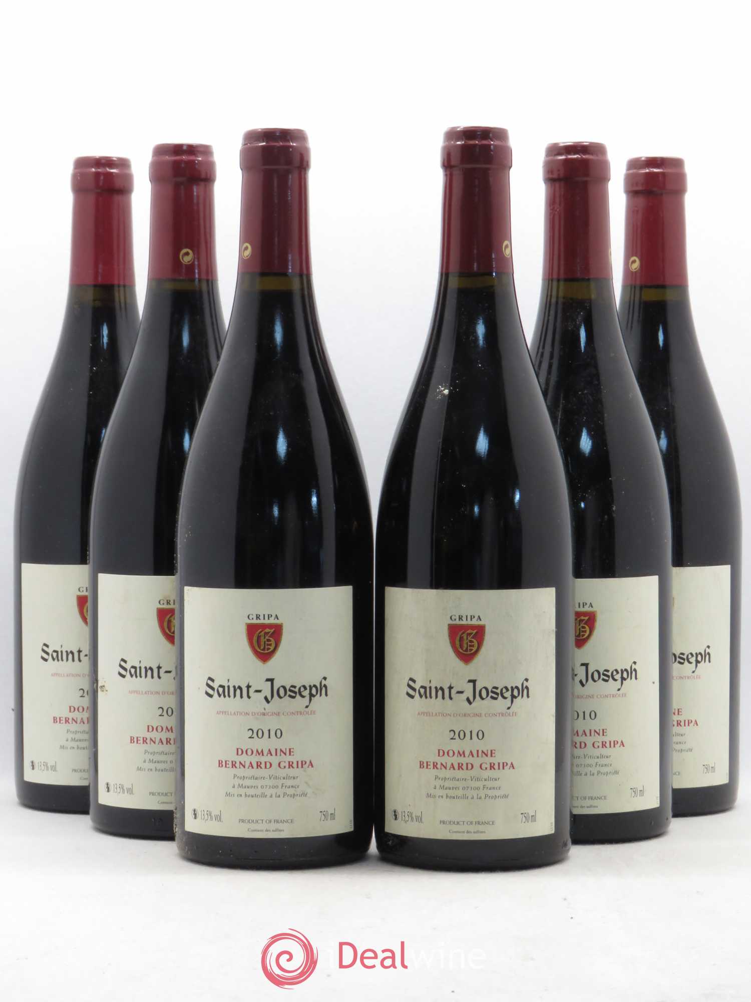 Saint-Joseph Bernard Gripa (Domaine) 2010 - Lot de 6 bouteilles - 0