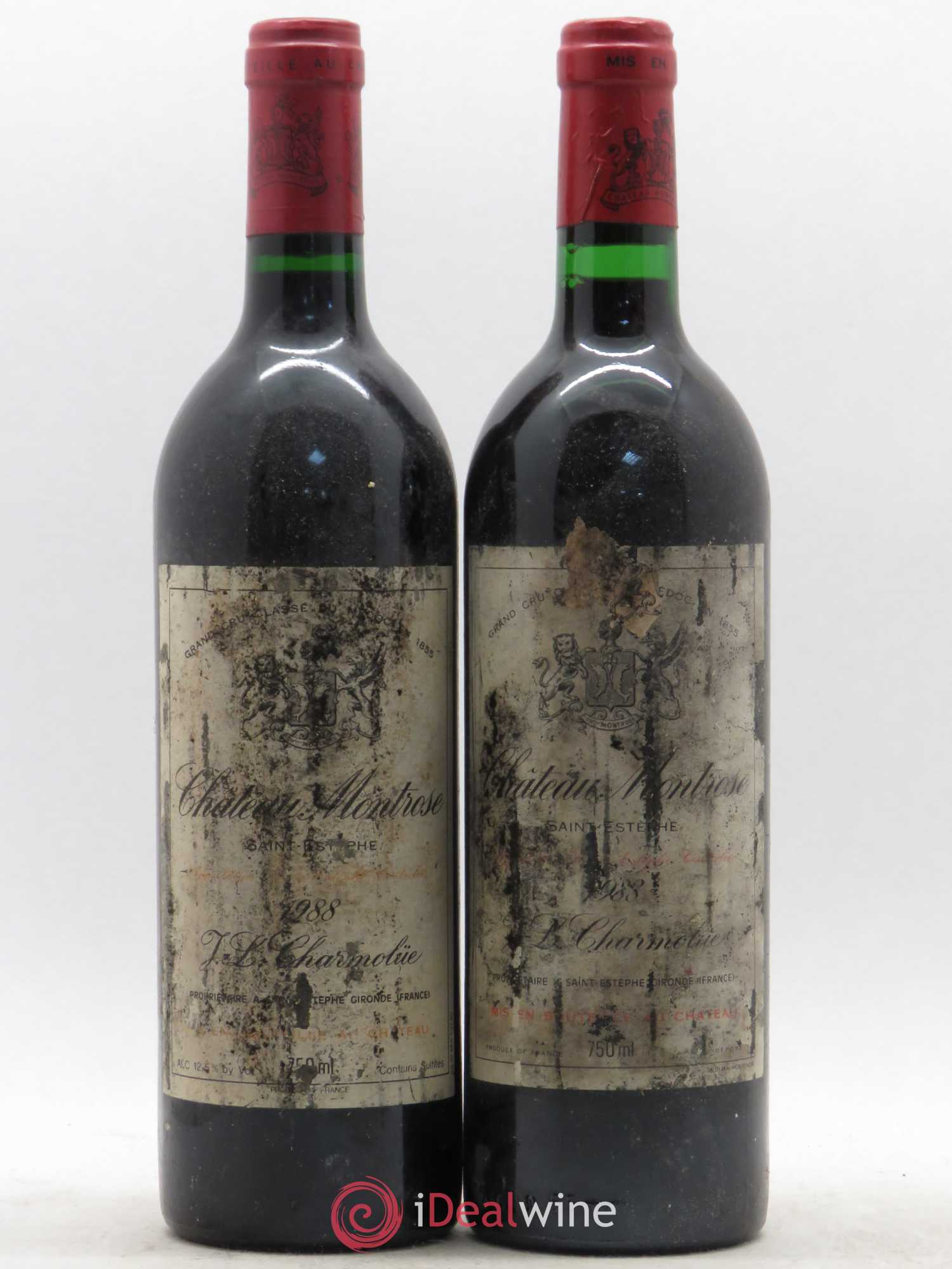 Château Montrose 2ème Grand Cru Classé 1988 - Lot de 2 bouteilles - 0