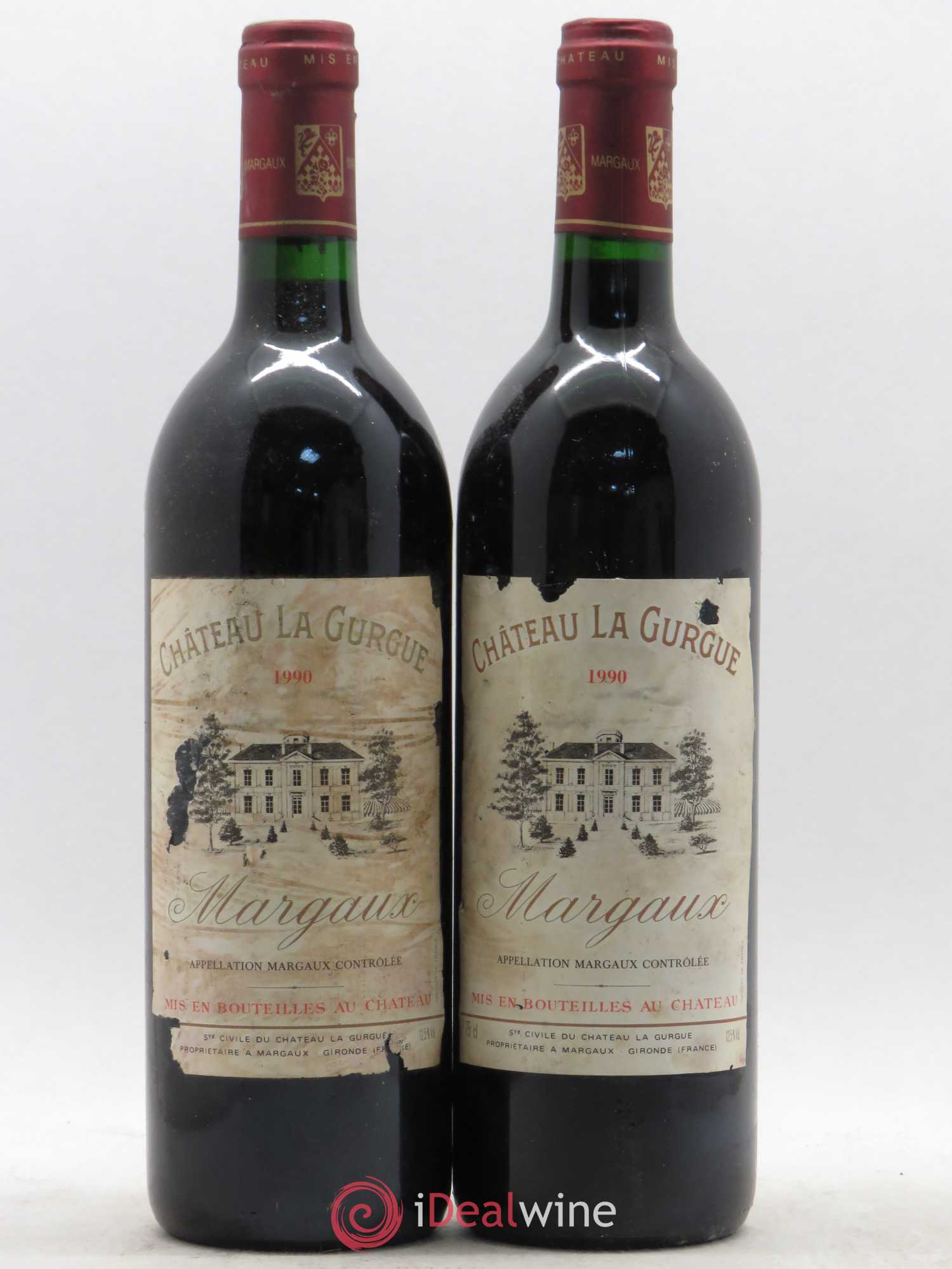 Château la Gurgue Cru Bourgeois 1990 - Lot de 2 bouteilles - 0