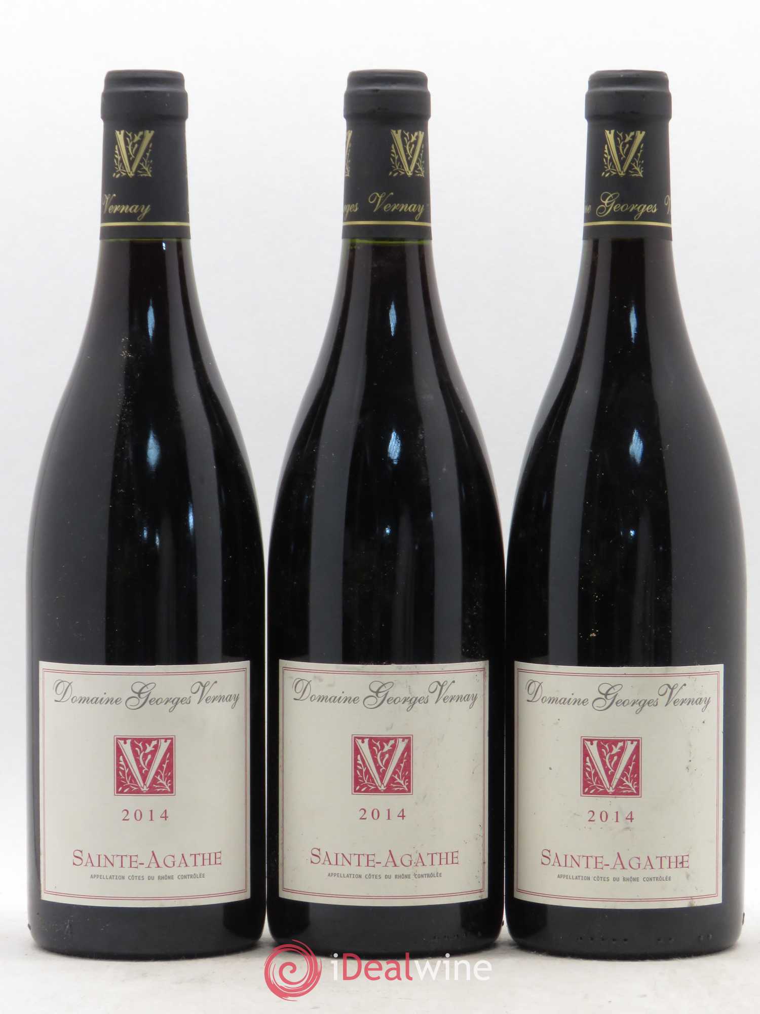 Côtes-du-Rhône Sainte-Agathe Georges Vernay 2014 - Lot de 6 bouteilles - 1