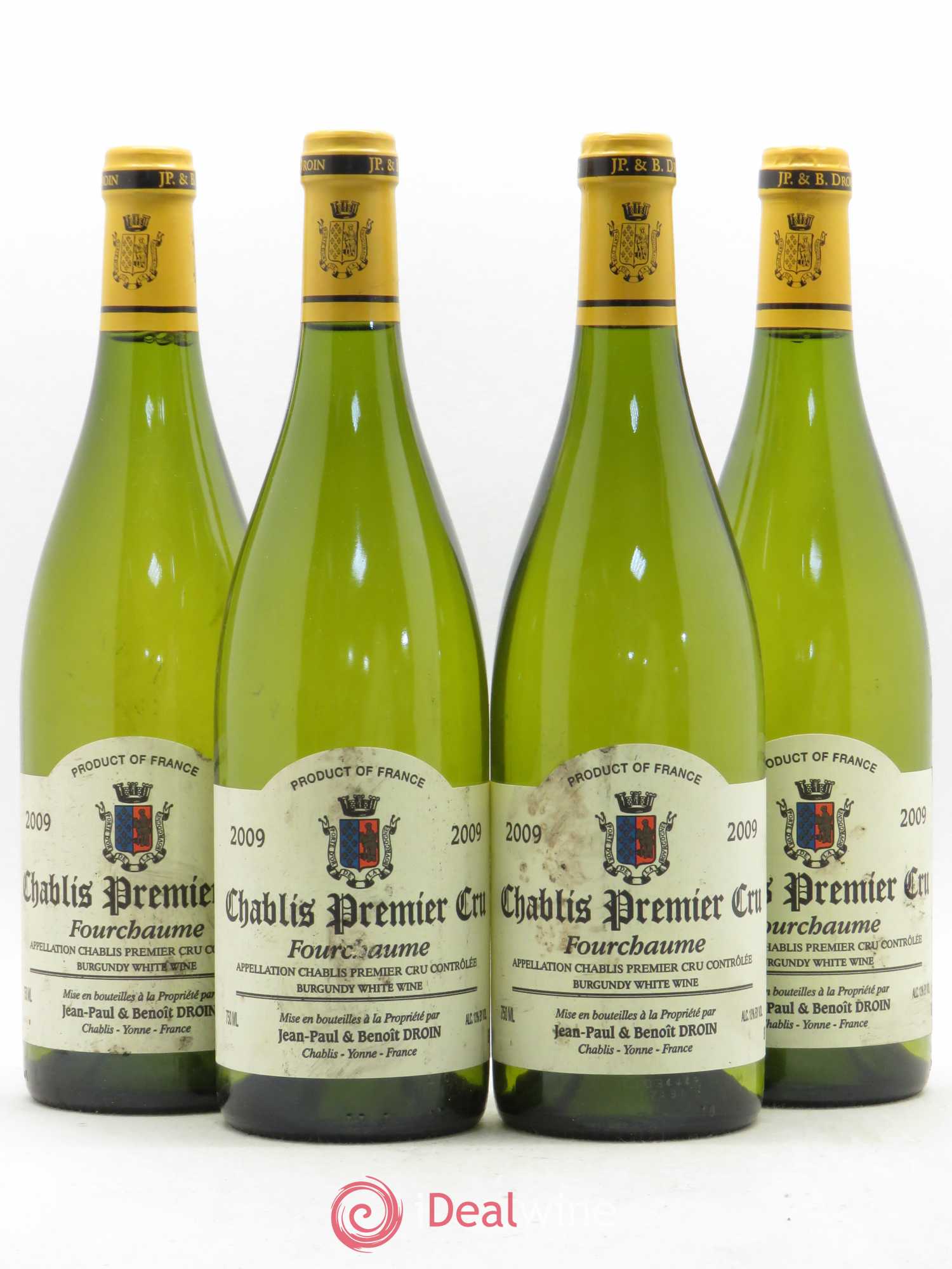Chablis 1er Cru Fourchaume Jean-Paul & Benoît Droin (Domaine) 2009 - Lot de 4 bouteilles - 0
