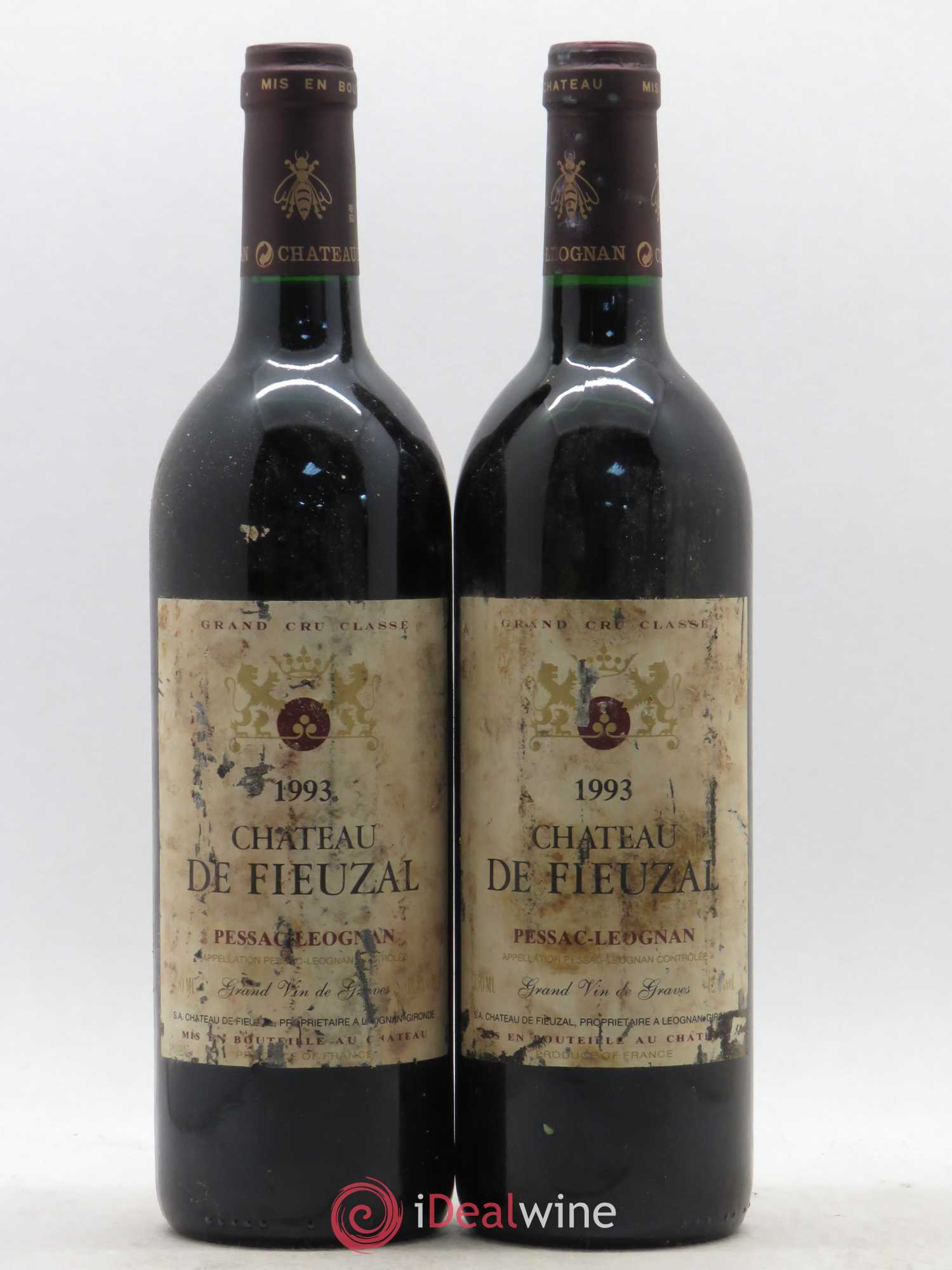 Château de Fieuzal Cru Classé de Graves 1993 - Lot de 2 bouteilles - 0
