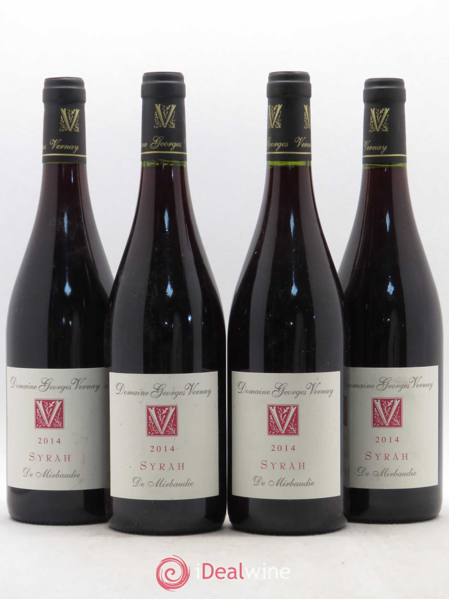 Rhône IGP Collines Rhodaniennes Syrah de Mirbaudie Domaine Georges Vernay 2014 - Posten von 4 Flaschen - 0
