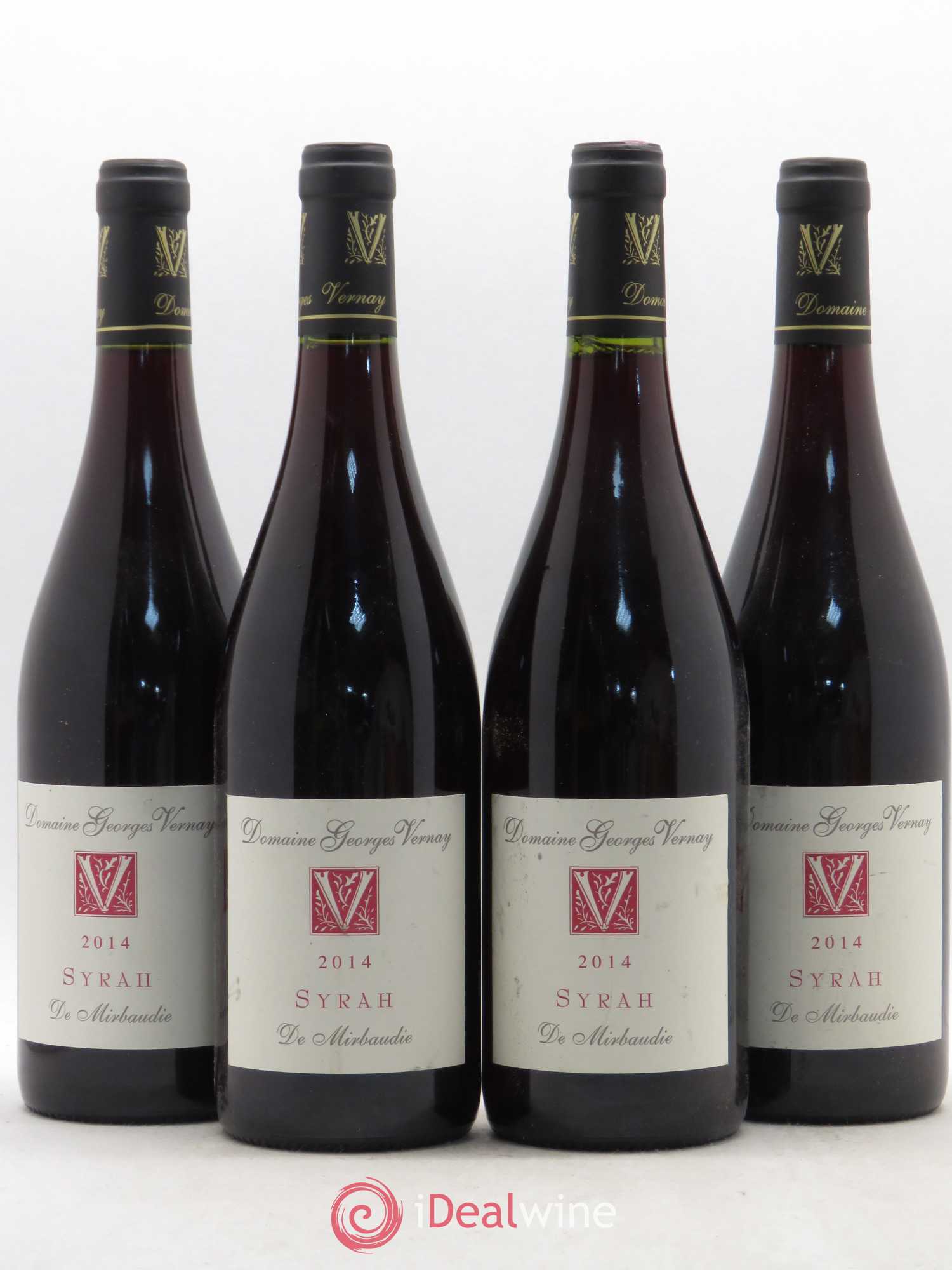 Rhône IGP Collines Rhodaniennes Syrah de Mirbaudie Domaine Georges Vernay 2014 - Posten von 4 Flaschen - 0