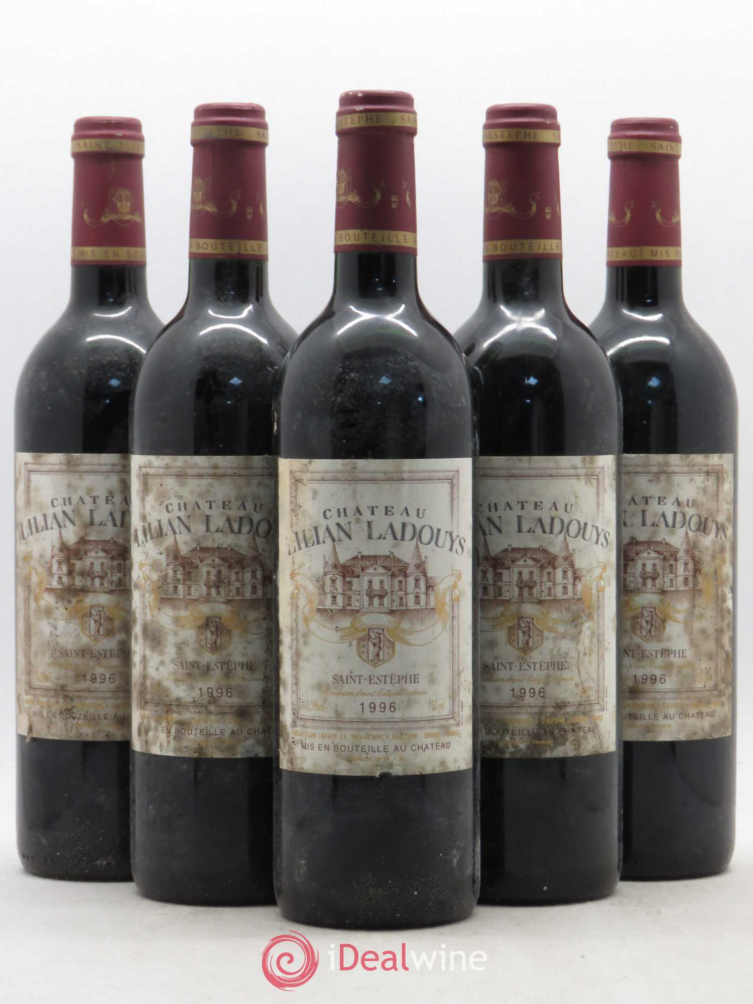 Château Lilian Ladouys Cru Bourgeois 1996 - Lot de 5 bouteilles - 0