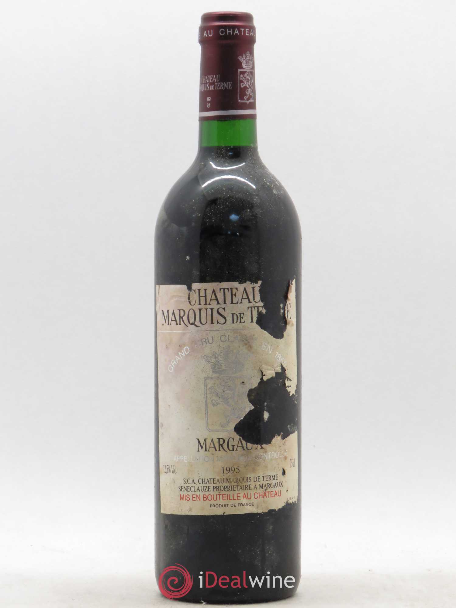 Château Marquis de Terme 4ème Grand Cru Classé 1995 - Lot de 1 bouteille - 0