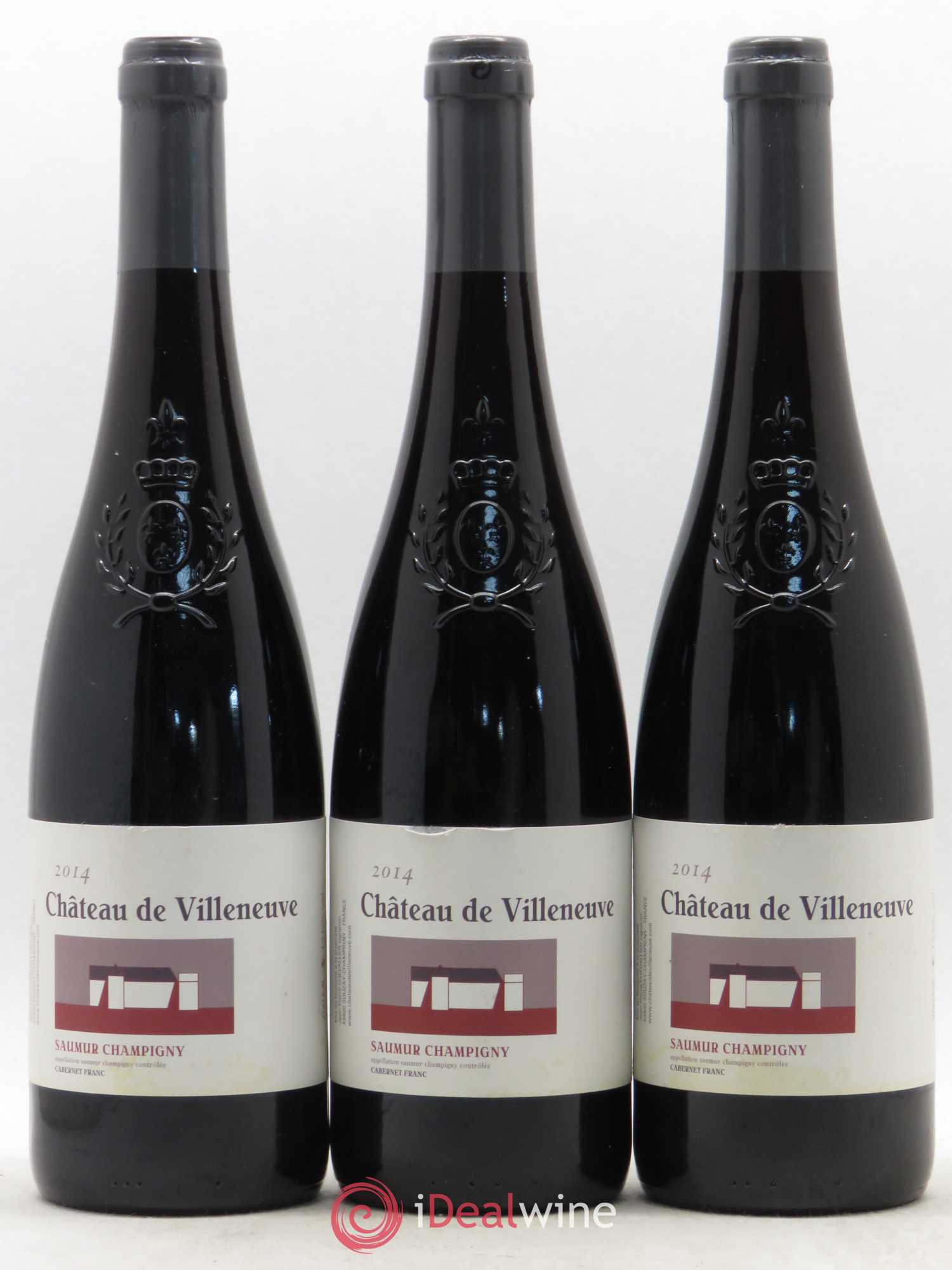 Saumur-Champigny Château de Villeneuve 2014 - Posten von 6 Flaschen - 1