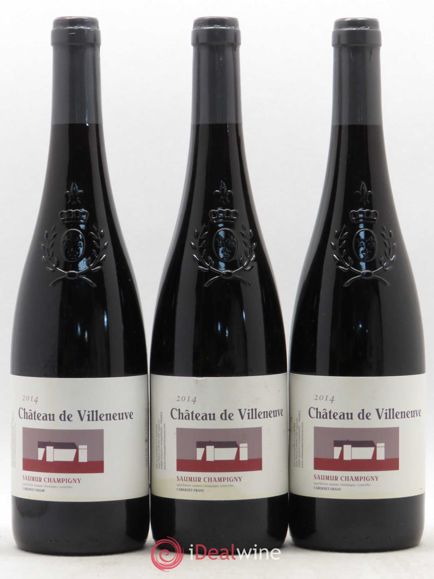 Saumur-Champigny Château de Villeneuve 2014 - Posten von 6 Flaschen - 2