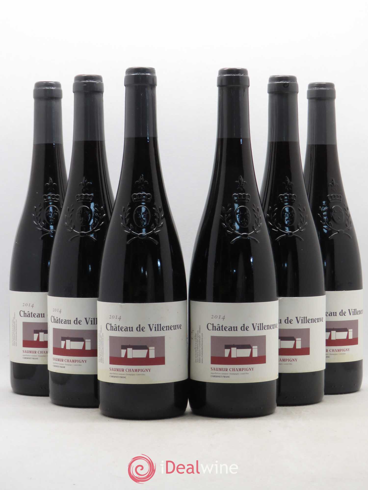 Saumur-Champigny Château de Villeneuve 2014 - Posten von 6 Flaschen - 0