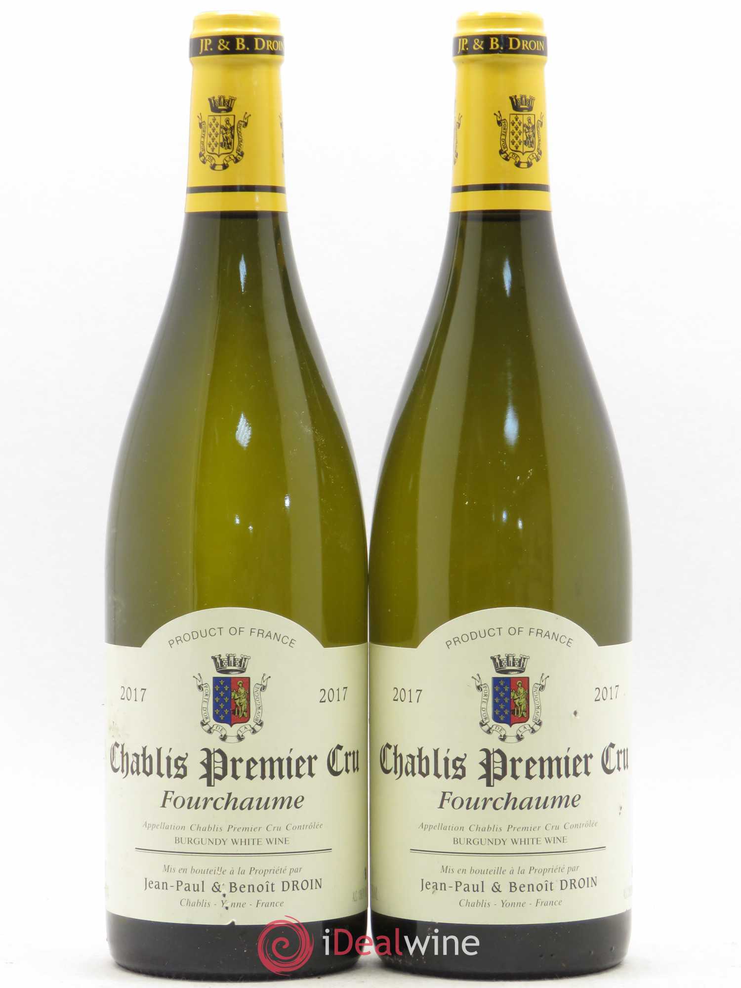 Chablis 1er Cru Fourchaume Jean-Paul & Benoît Droin (Domaine) 2017 - Lot de 2 bouteilles - 0