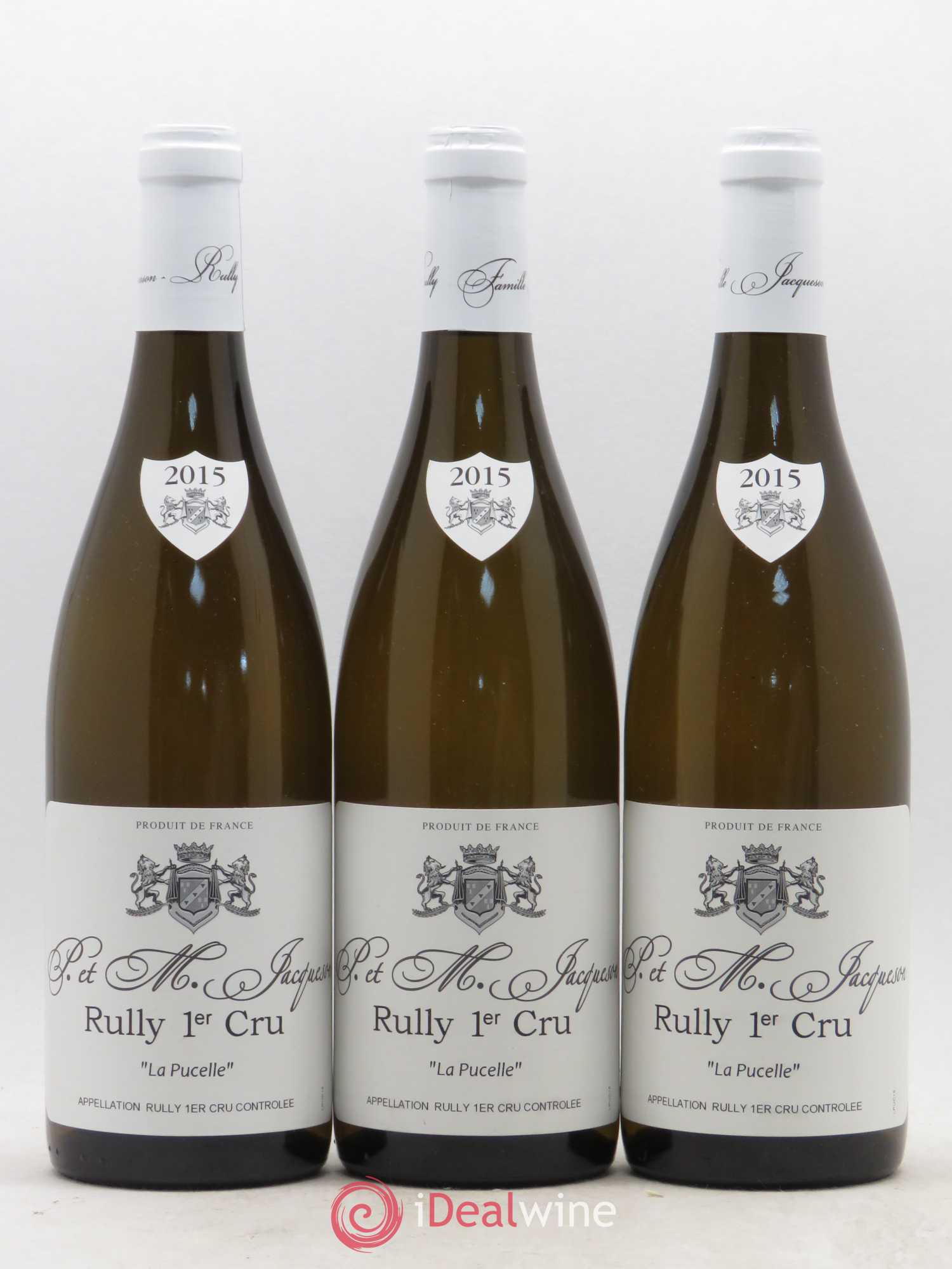 Rully 1er Cru La Pucelle Domaine Jacquesson 2015 - Posten von 3 Flaschen - 0