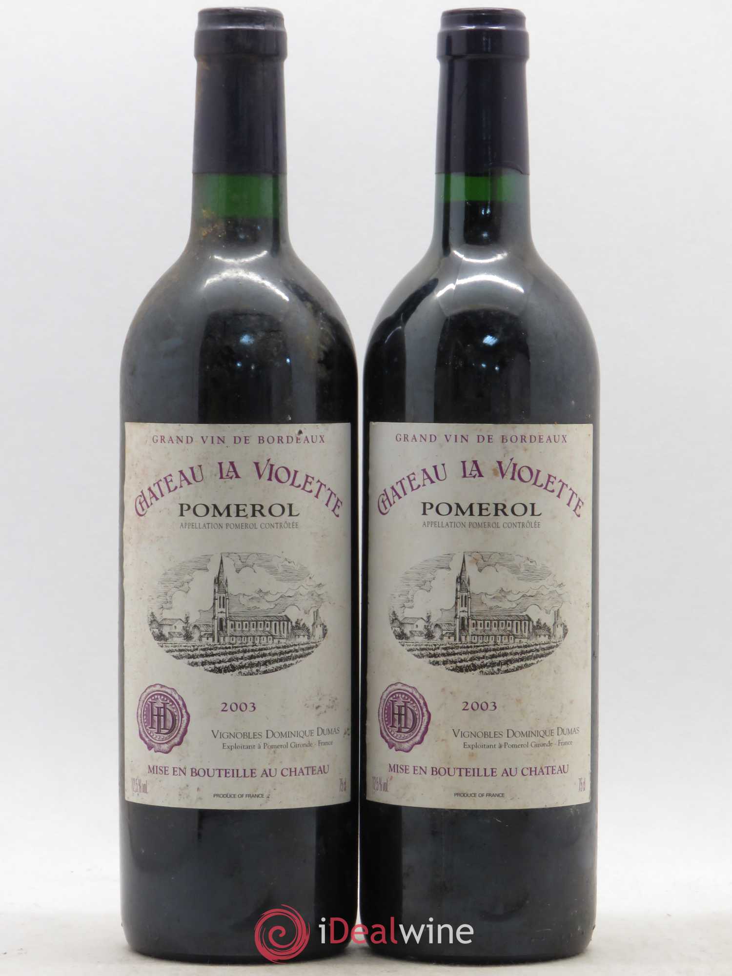 Château la Violette 2003 - Posten von 2 Flaschen - 0