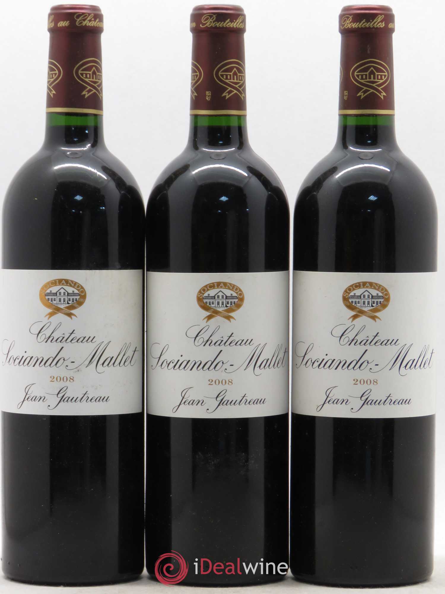 Château Sociando Mallet 2008 - Lot de 6 bouteilles - 2