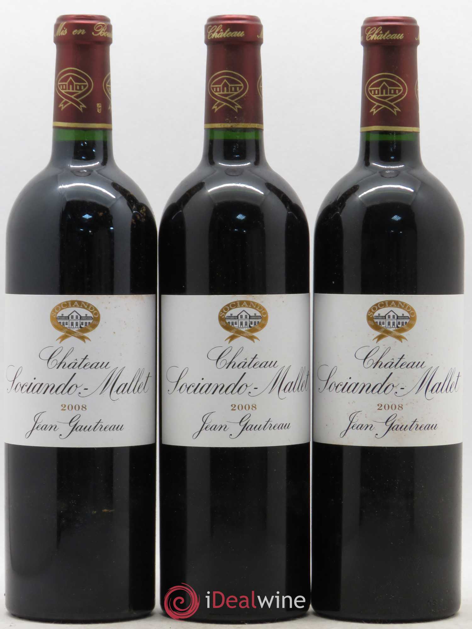 Château Sociando Mallet 2008 - Lot de 6 bouteilles - 2