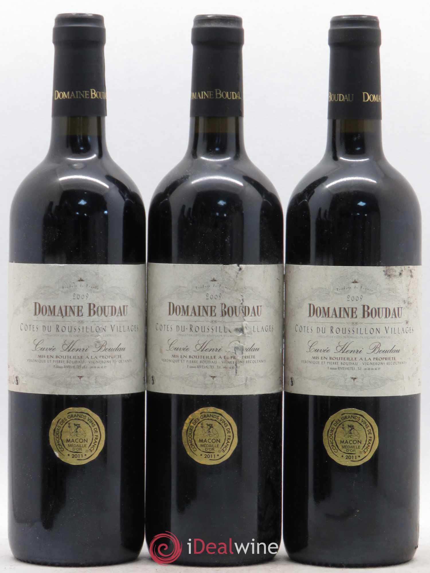 Côtes du Roussillon Cuvée Henri Boudau Domaine Boudau 2009 - Lotto di 6 bottiglie - 1