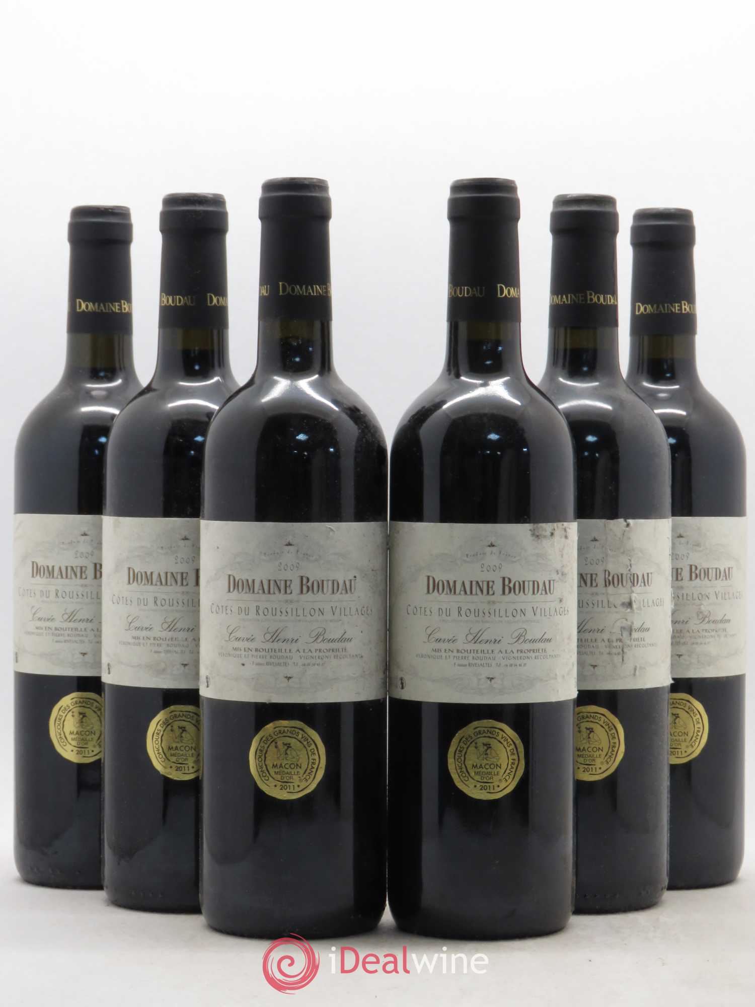 Côtes du Roussillon Cuvée Henri Boudau Domaine Boudau 2009 - Lotto di 6 bottiglie - 0