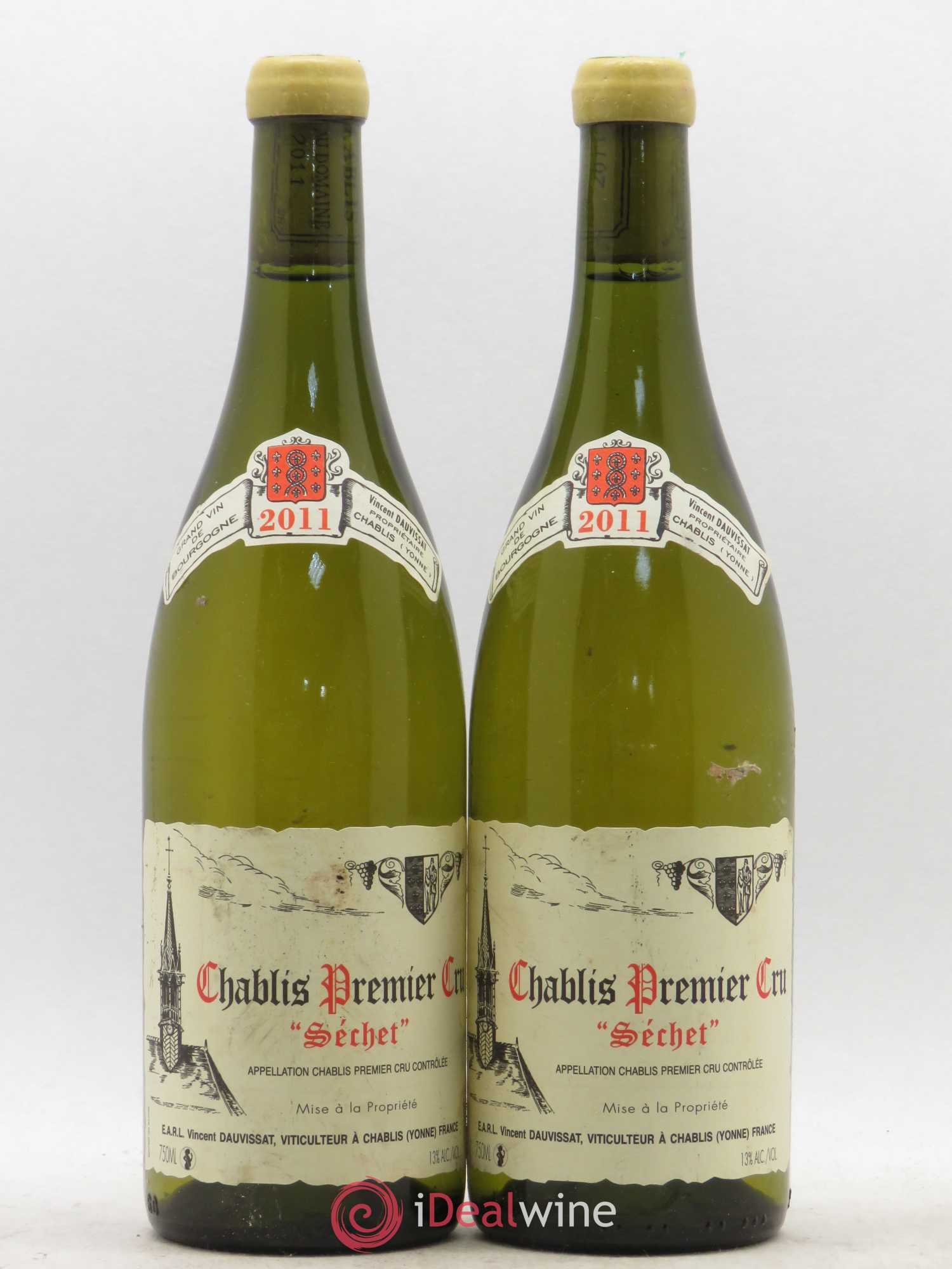 Chablis 1er Cru Séchet Vincent Dauvissat (Domaine) 2011 - Lot de 2 bouteilles - 0