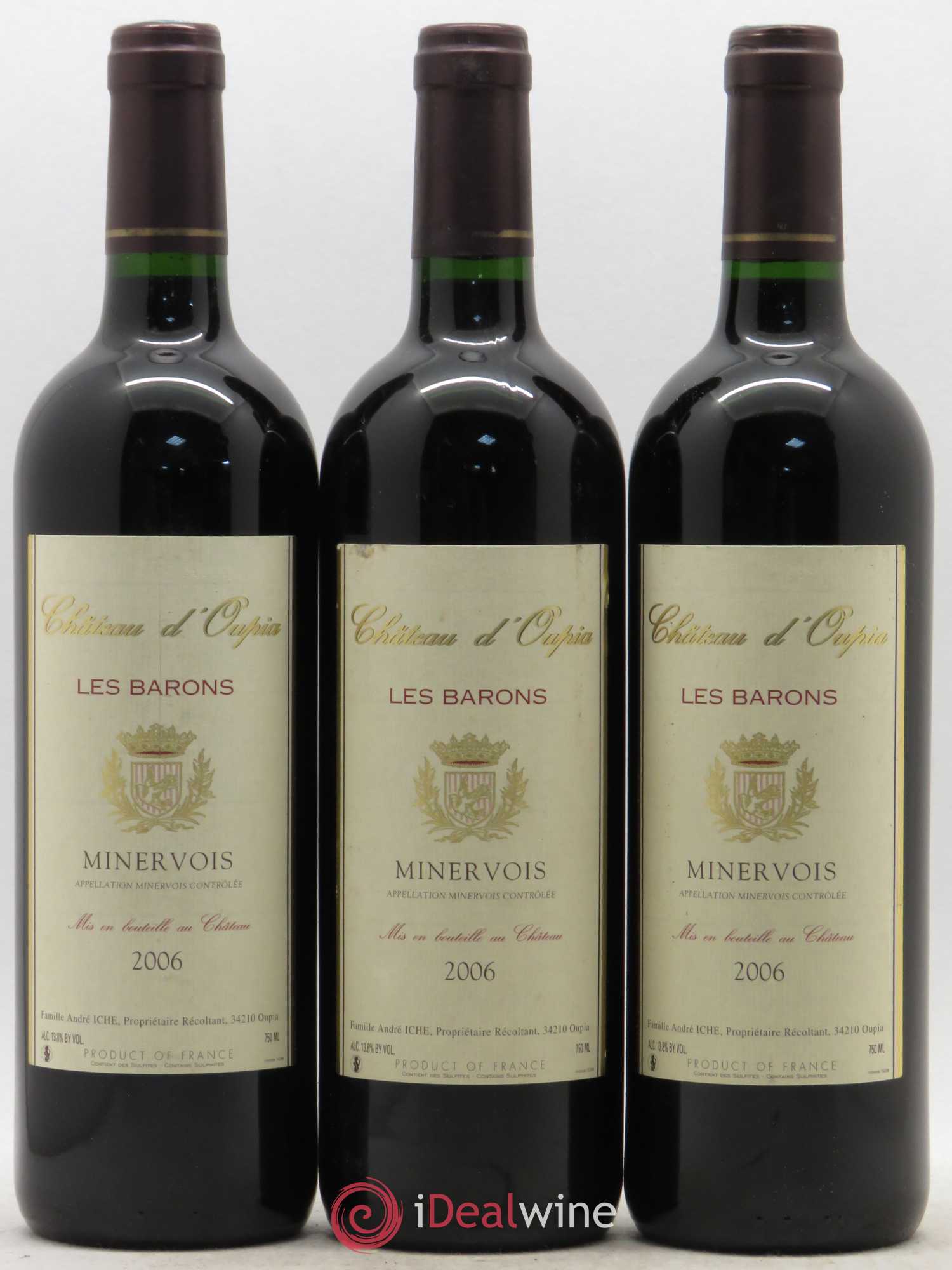 Minervois Les Barons Château d'Oupia 2006 - Posten von 6 Flaschen - 1