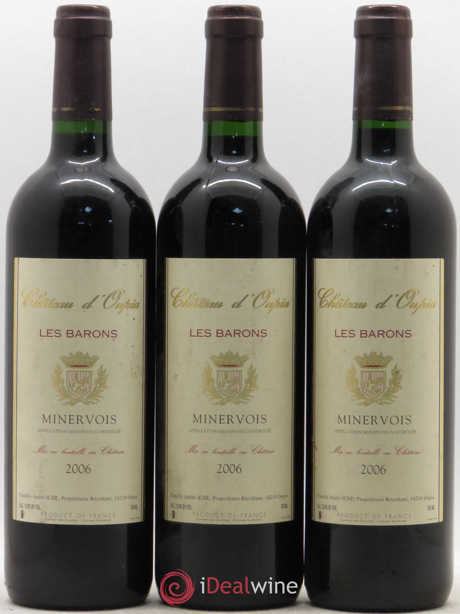 Minervois Château d'Oupia cuvée les Barons 2006 - Posten von 6 Flaschen - 1