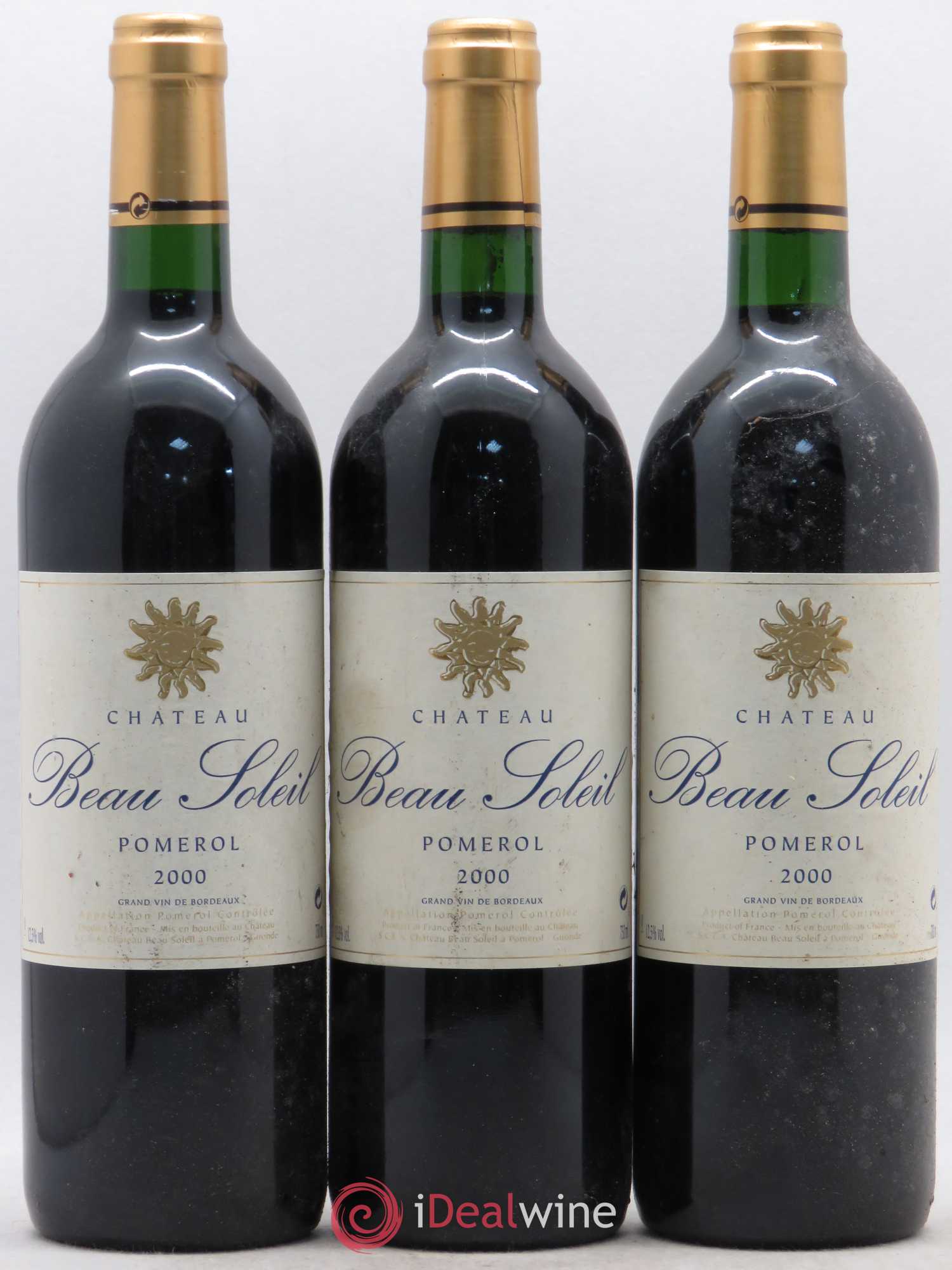 Château Beau Soleil 2000 - Lot de 3 bouteilles - 0