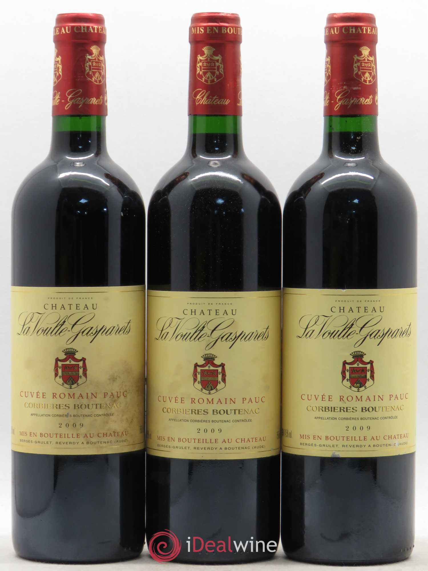 Corbières Boutenac La Voulte-Gasparets Cuvée Romain Pauc Patrick Reverdy 2009 - Lot de 6 bouteilles - 1