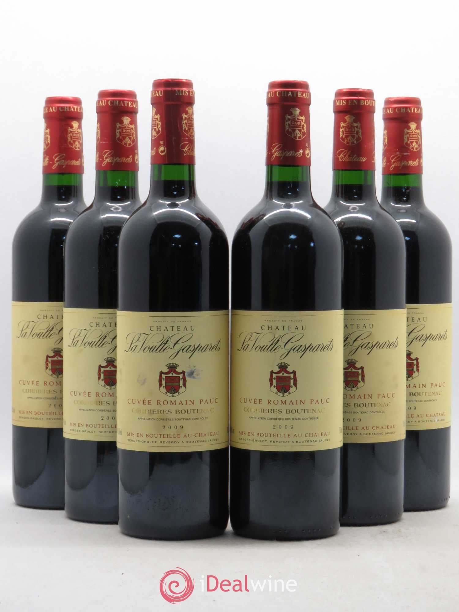 Corbières Boutenac La Voulte-Gasparets Cuvée Romain Pauc Patrick Reverdy 2009 - Lot de 6 bouteilles - 0