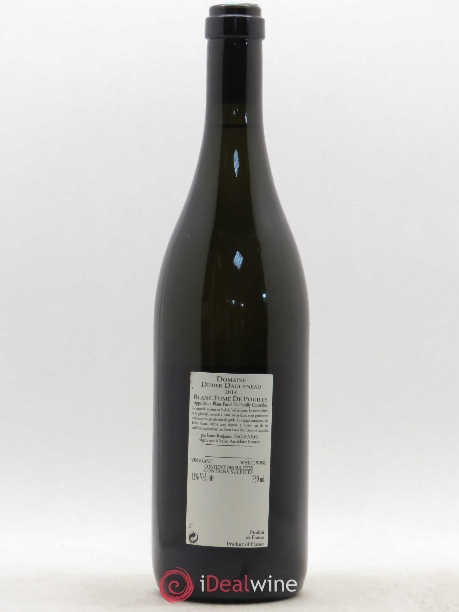 Vin de France (anciennement Pouilly-Fumé) Buisson Renard Dagueneau (Domaine Didier - Louis-Benjamin) 2014 - Lot de 1 bouteille - 1
