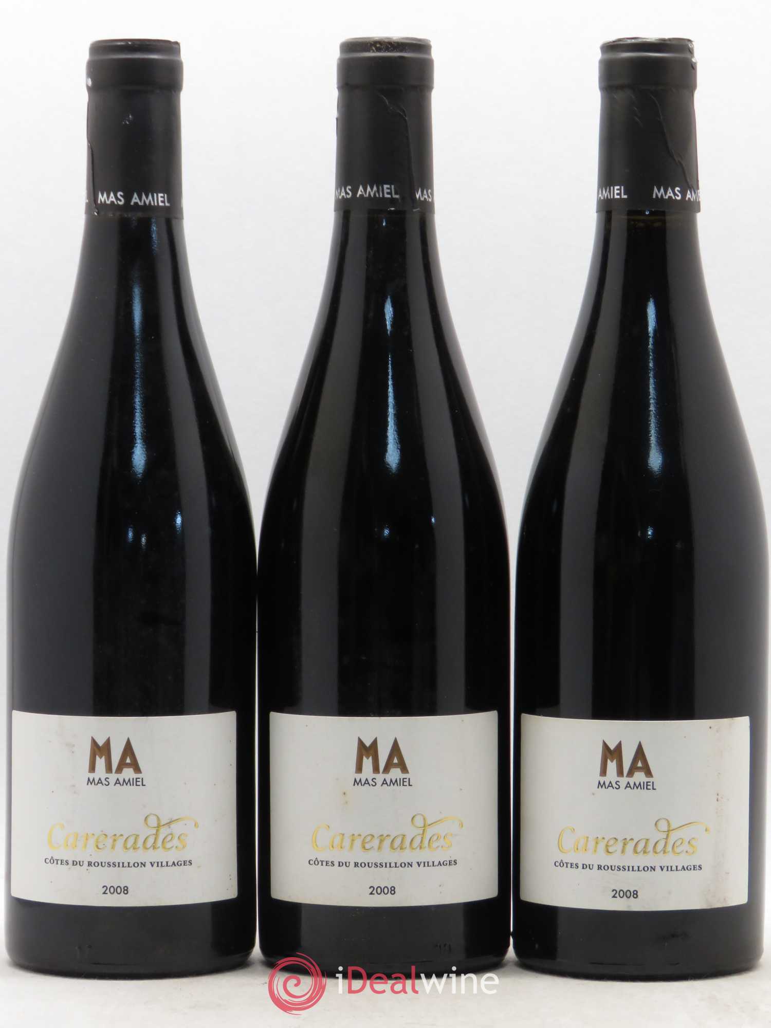 Côtes du Roussillon Villages Carerades Mas Amiel 2008 - Posten von 3 Flaschen - 0