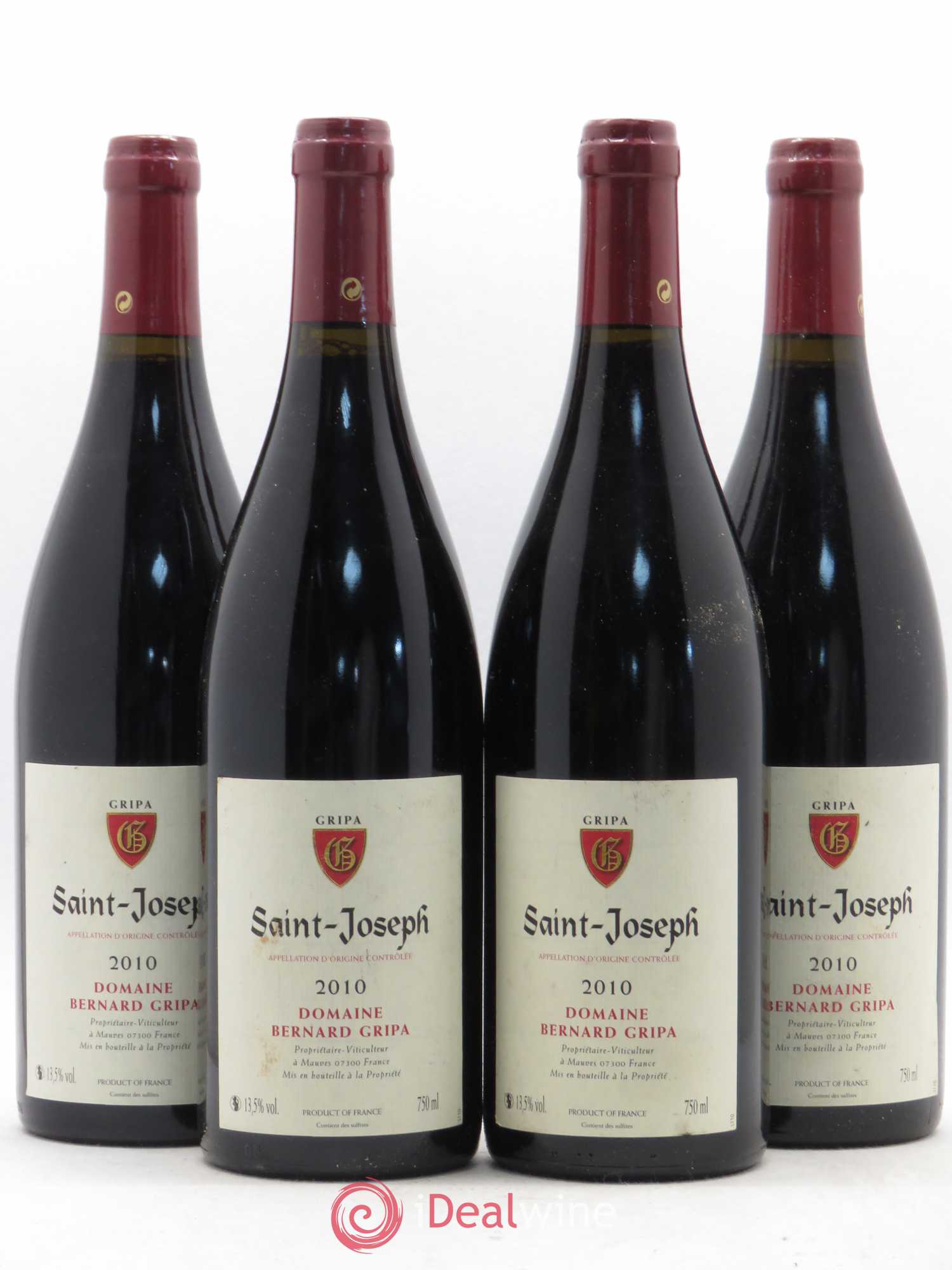 Saint-Joseph Bernard Gripa (Domaine) 2010 - Lot de 4 bouteilles - 0