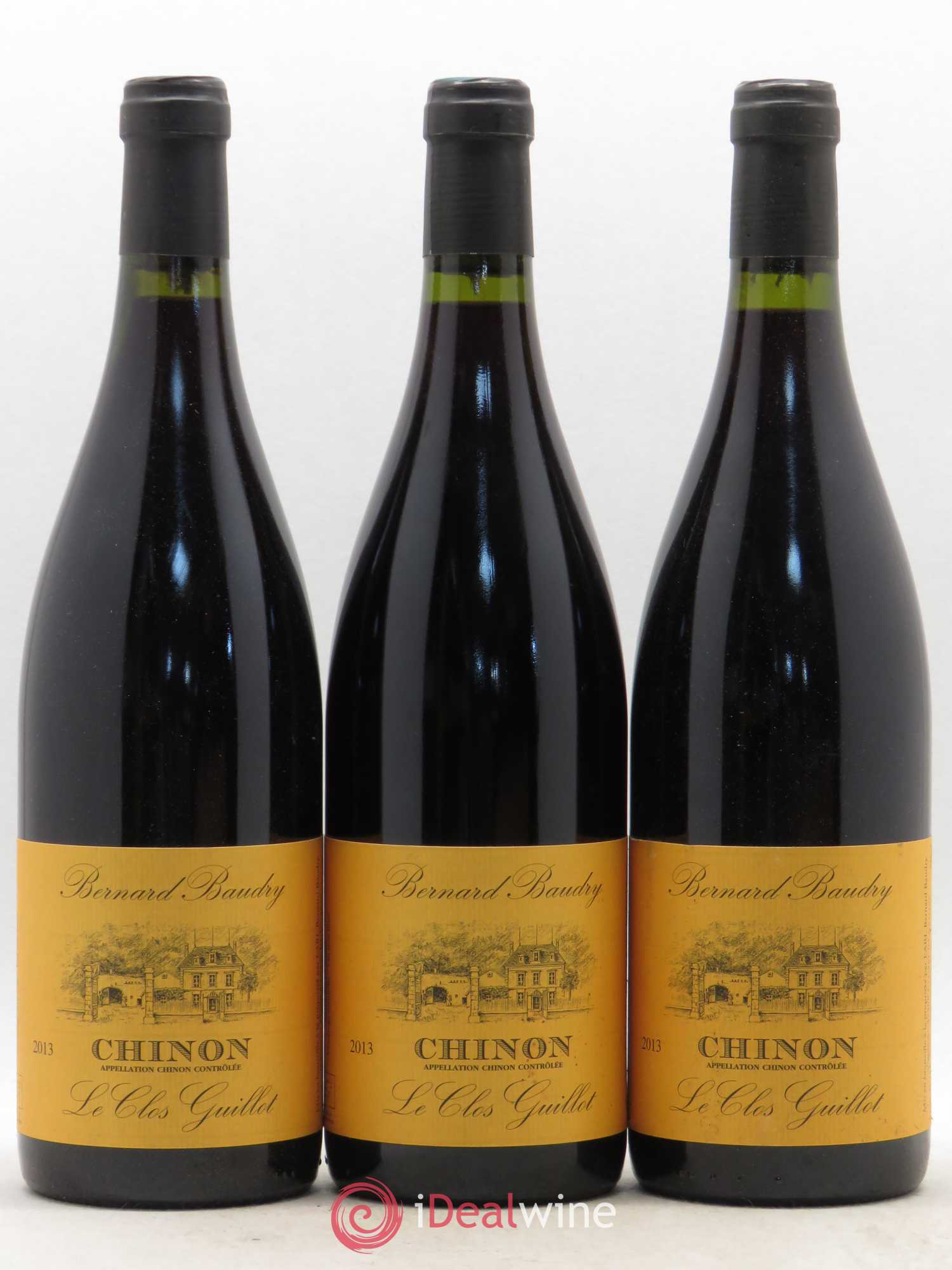 Chinon Le Clos Guillot Bernard Baudry 2013 - Lot de 3 bouteilles - 0