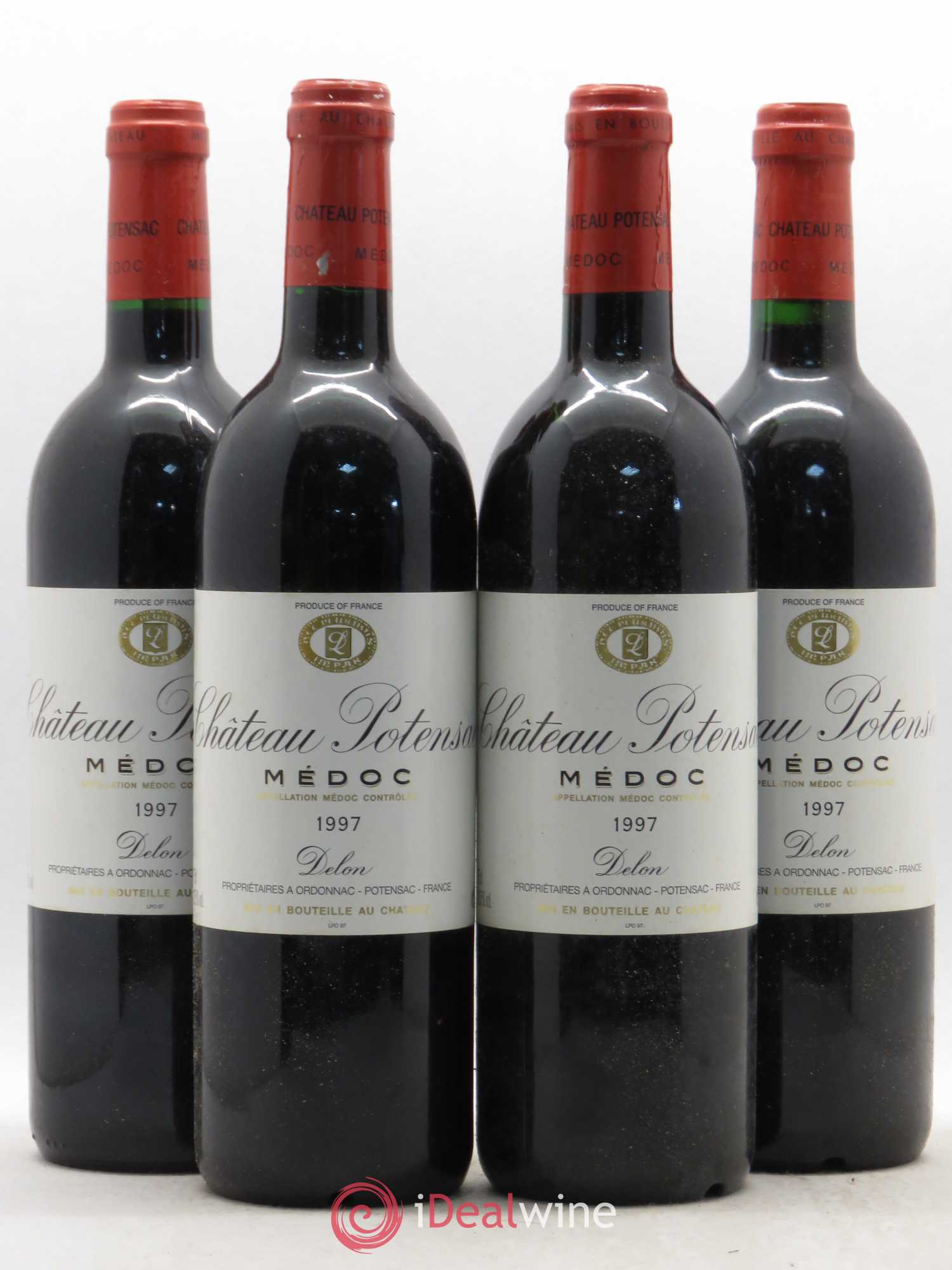 Château Potensac 1997 - Lot de 4 bouteilles - 0