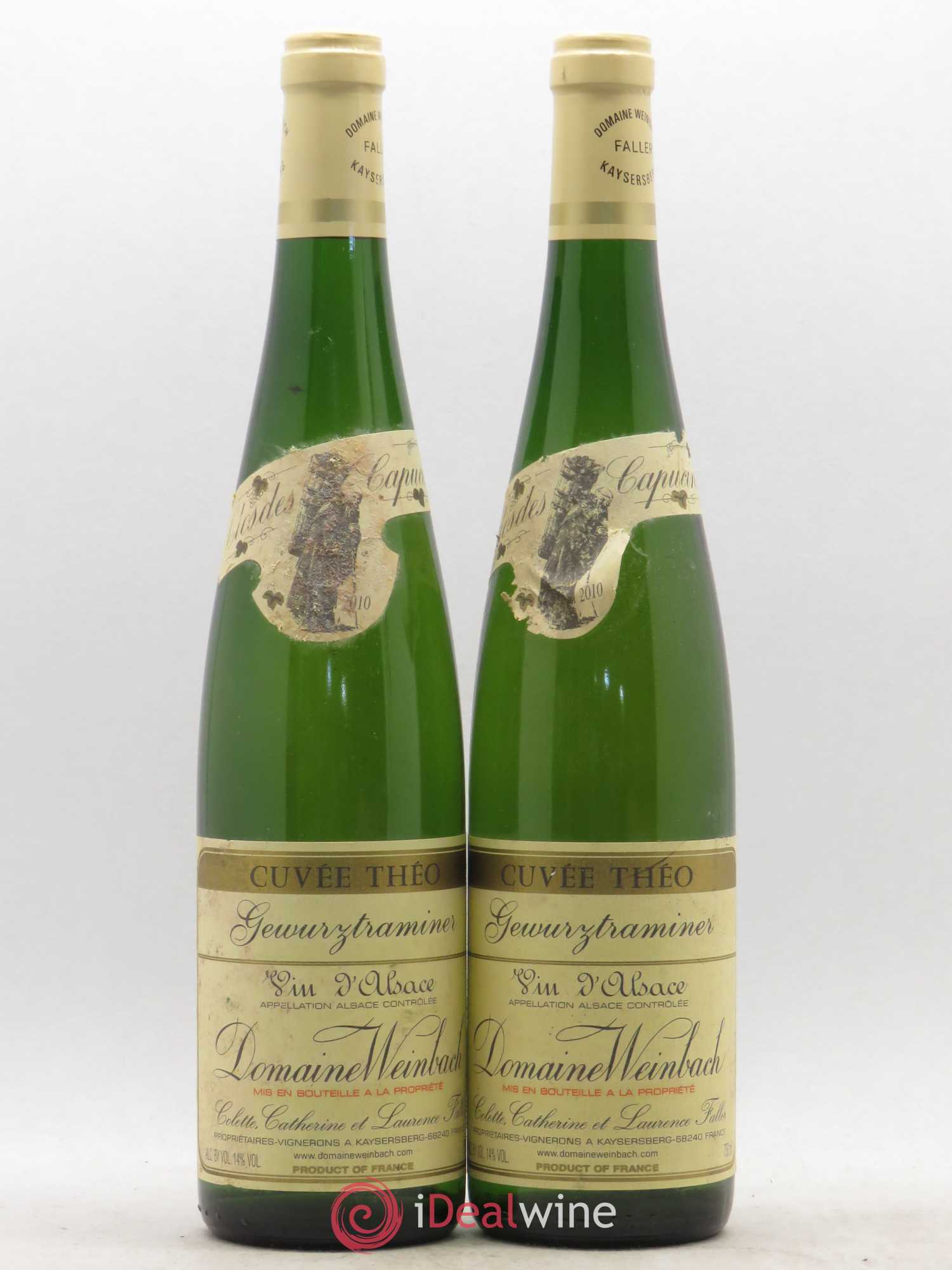 Alsace Gewurztraminer Cuvée Théo Weinbach (Domaine) 2010 - Lot de 2 bouteilles - 0
